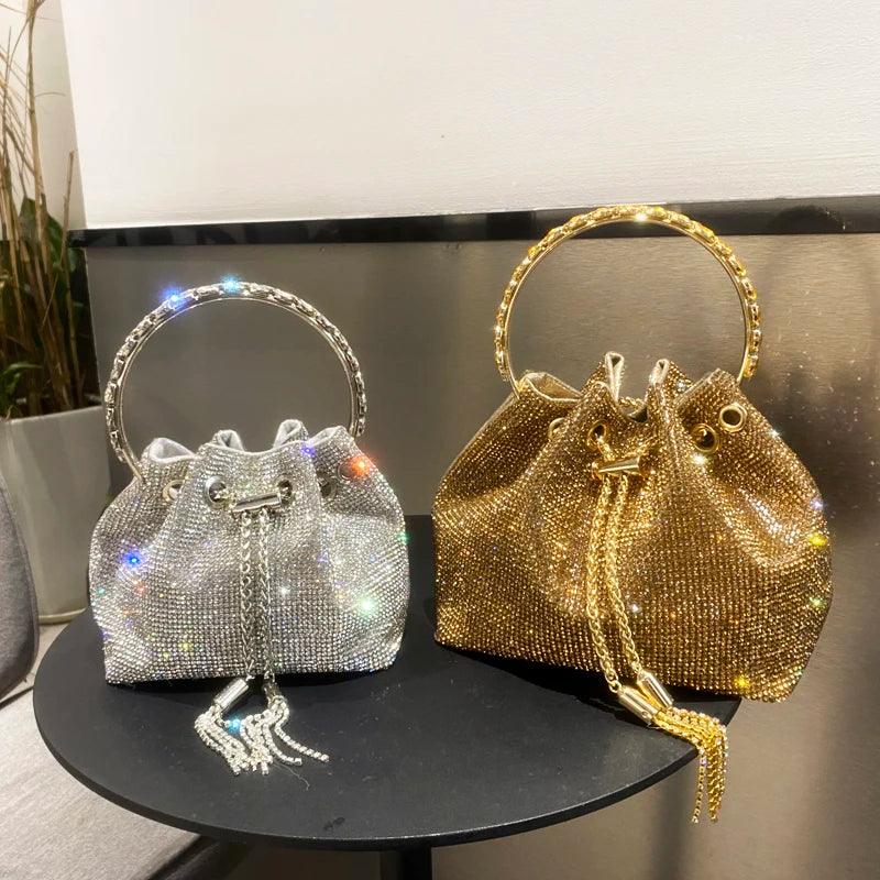 Luxury Designer Crystal Rhinestone Shoulder Bag - Evening Banquet Bag Carauana Store