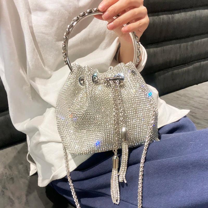 Luxury Designer Crystal Rhinestone Shoulder Bag - Evening Banquet Bag Carauana Store