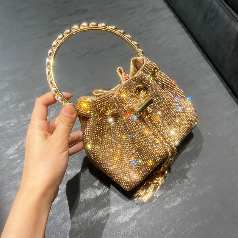 Luxury Designer Crystal Rhinestone Shoulder Bag - Evening Banquet Bag Carauana Store