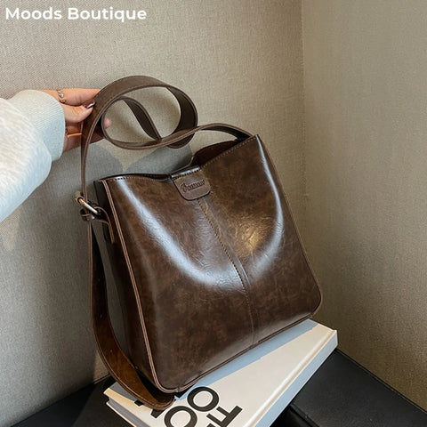 MOODS Retro Shoulder Tote Bag Set For Women