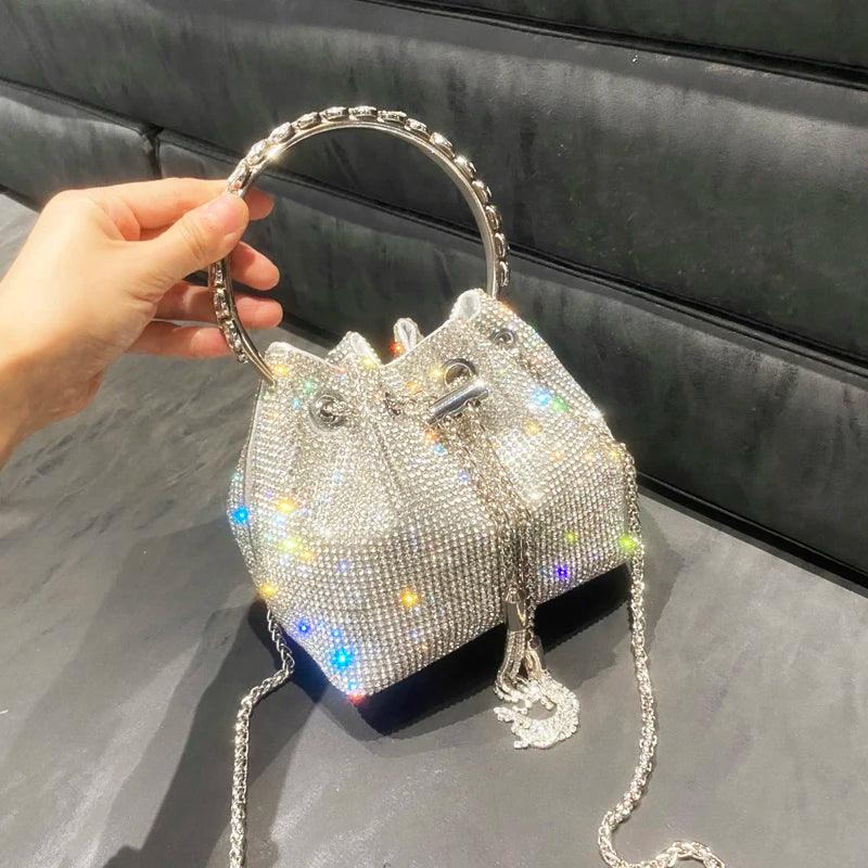 Luxury Designer Crystal Rhinestone Shoulder Bag - Evening Banquet Bag Carauana Store
