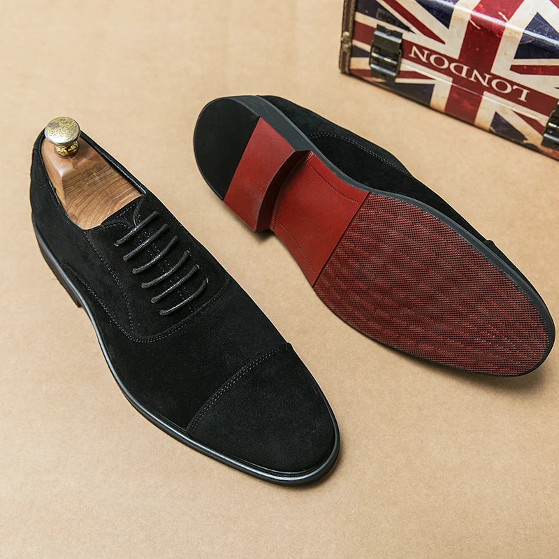 Oxfords Shoes Business for Men Brown Black