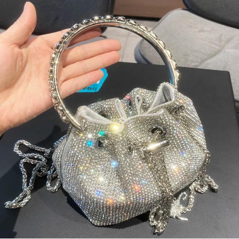 Luxury Designer Crystal Rhinestone Shoulder Bag - Evening Banquet Bag Carauana Store