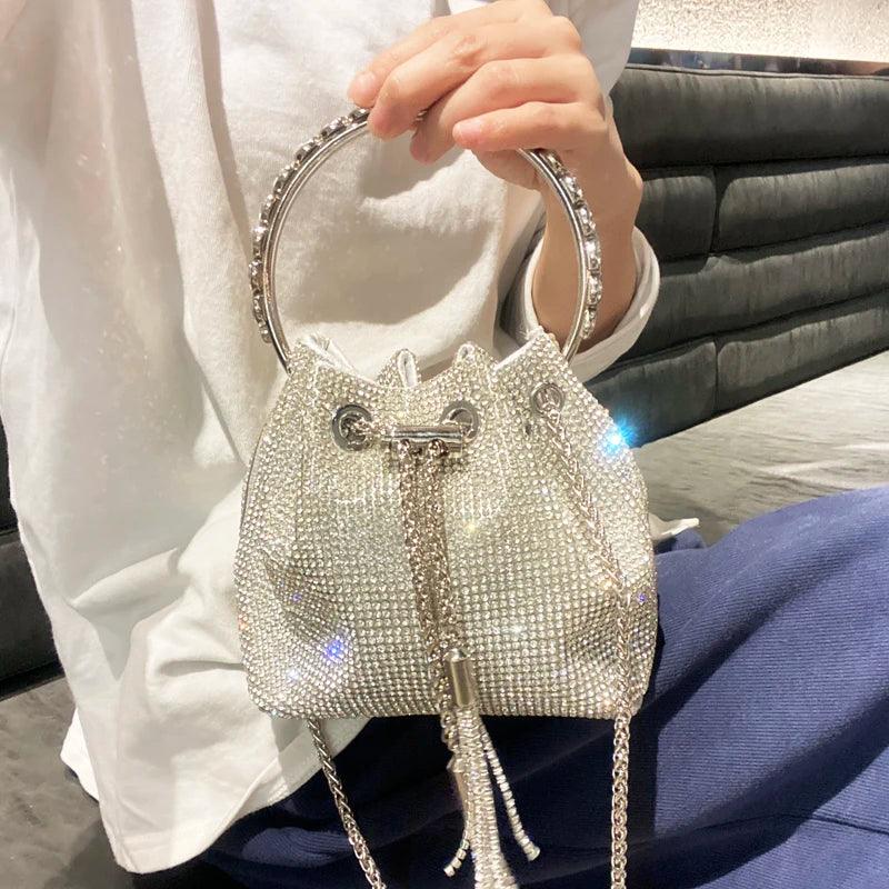 Luxury Designer Crystal Rhinestone Shoulder Bag - Evening Banquet Bag Carauana Store