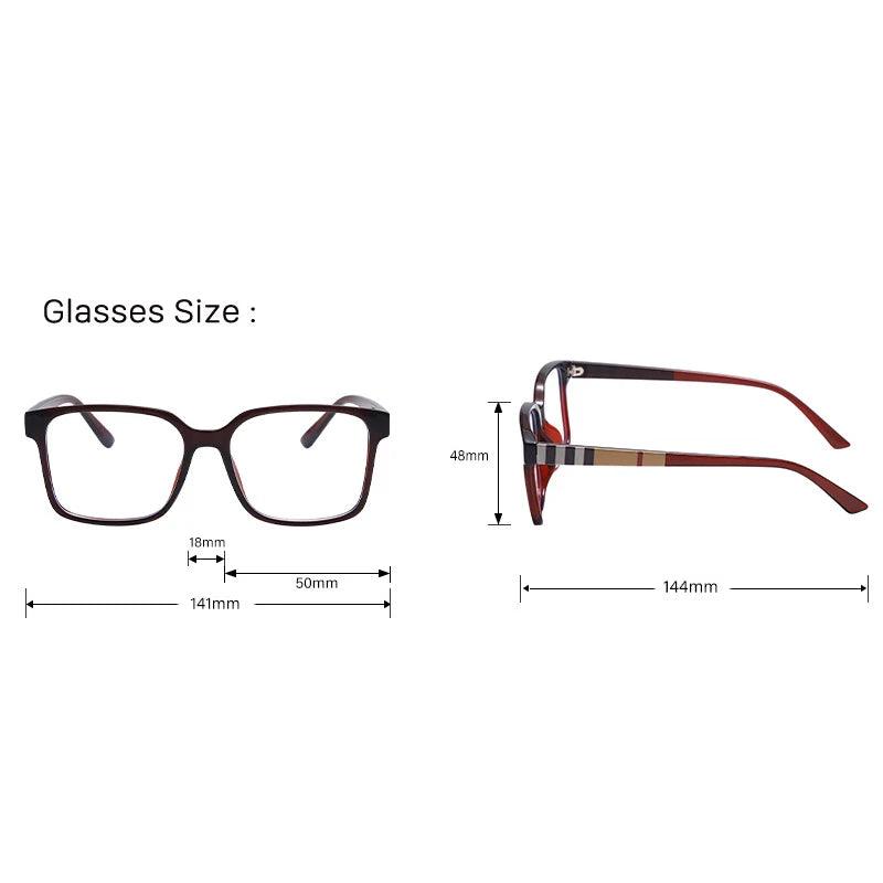 Stylish Anti Blue Light Glasses for Women | OwnSense | Polycarbonate Lenses | Plastic Titanium Frame Carauana Store
