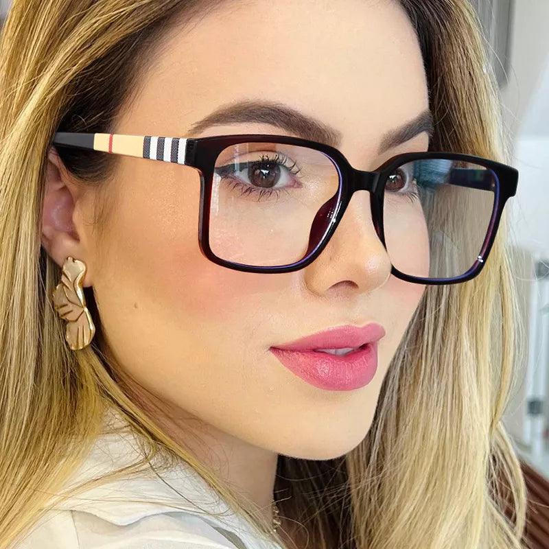 Stylish Anti Blue Light Glasses for Women | OwnSense | Polycarbonate Lenses | Plastic Titanium Frame Carauana Store