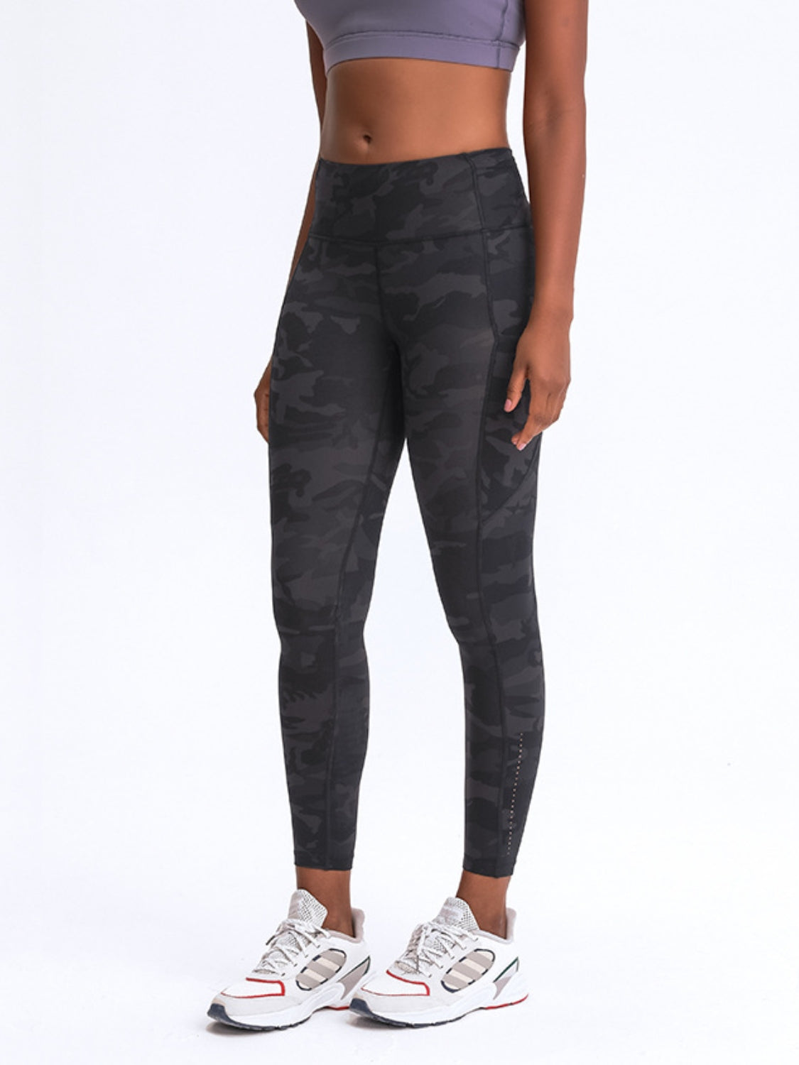 Wide Waistband Leggings with Pockets Carauana Store