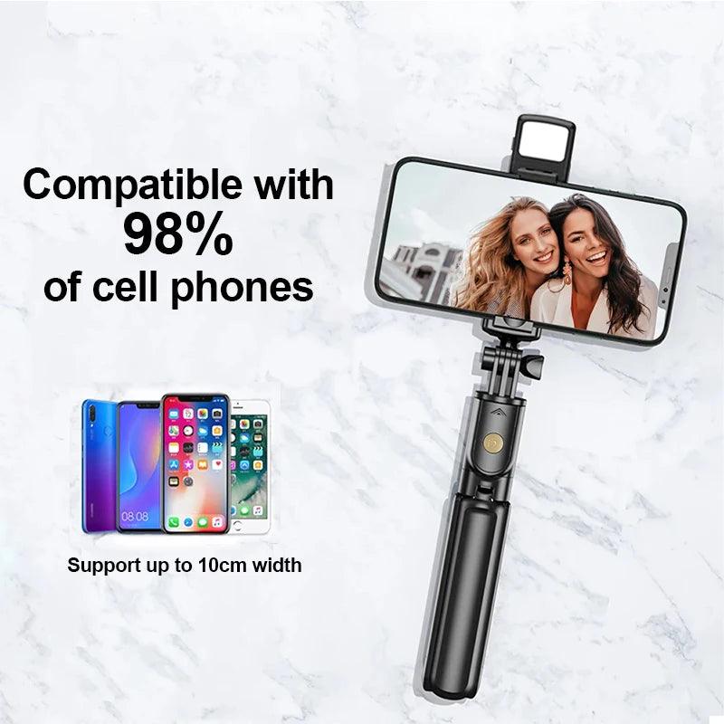 Versatile Selfie Stick & Phone Tripod | Stainless with Remote Control Carauana Store
