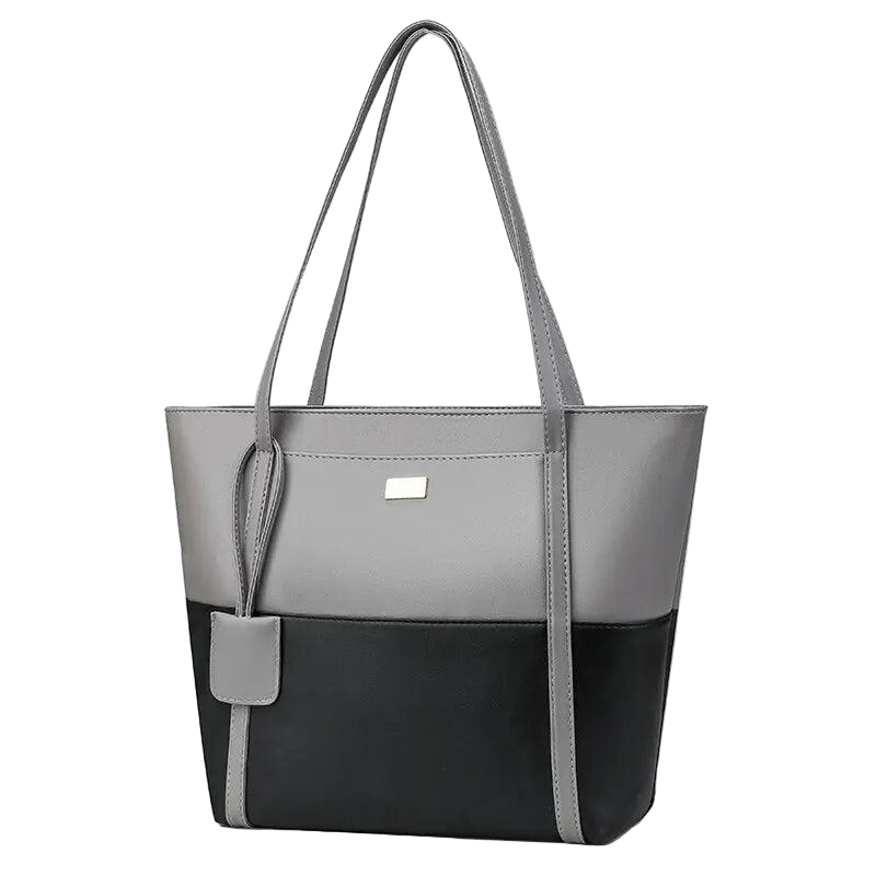 Women Pu Leather Fashion Color Match Shoulder Bag Large Capacity Handbag Carauana Store