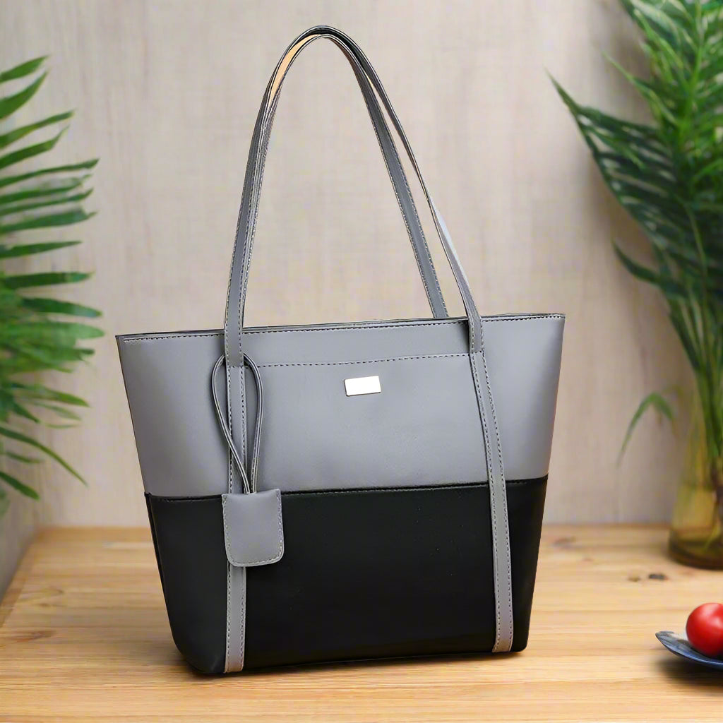 Women Pu Leather Fashion Color Match Shoulder Bag Large Capacity Handbag Carauana Store