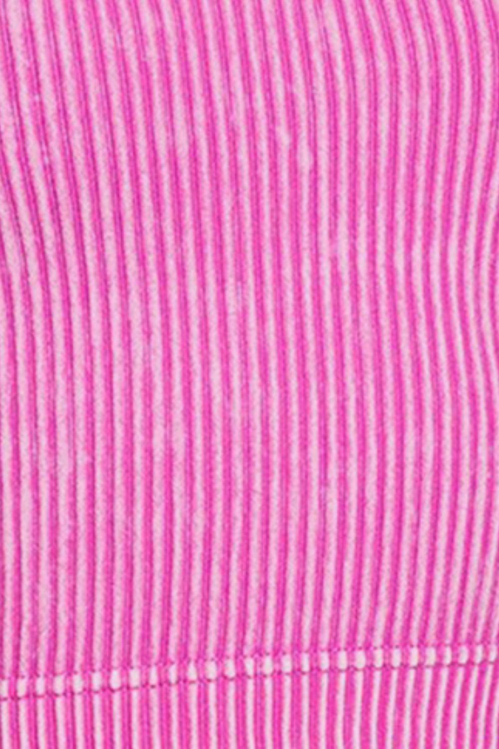 Zenana Washed Ribbed Cropped Tank Carauana Store