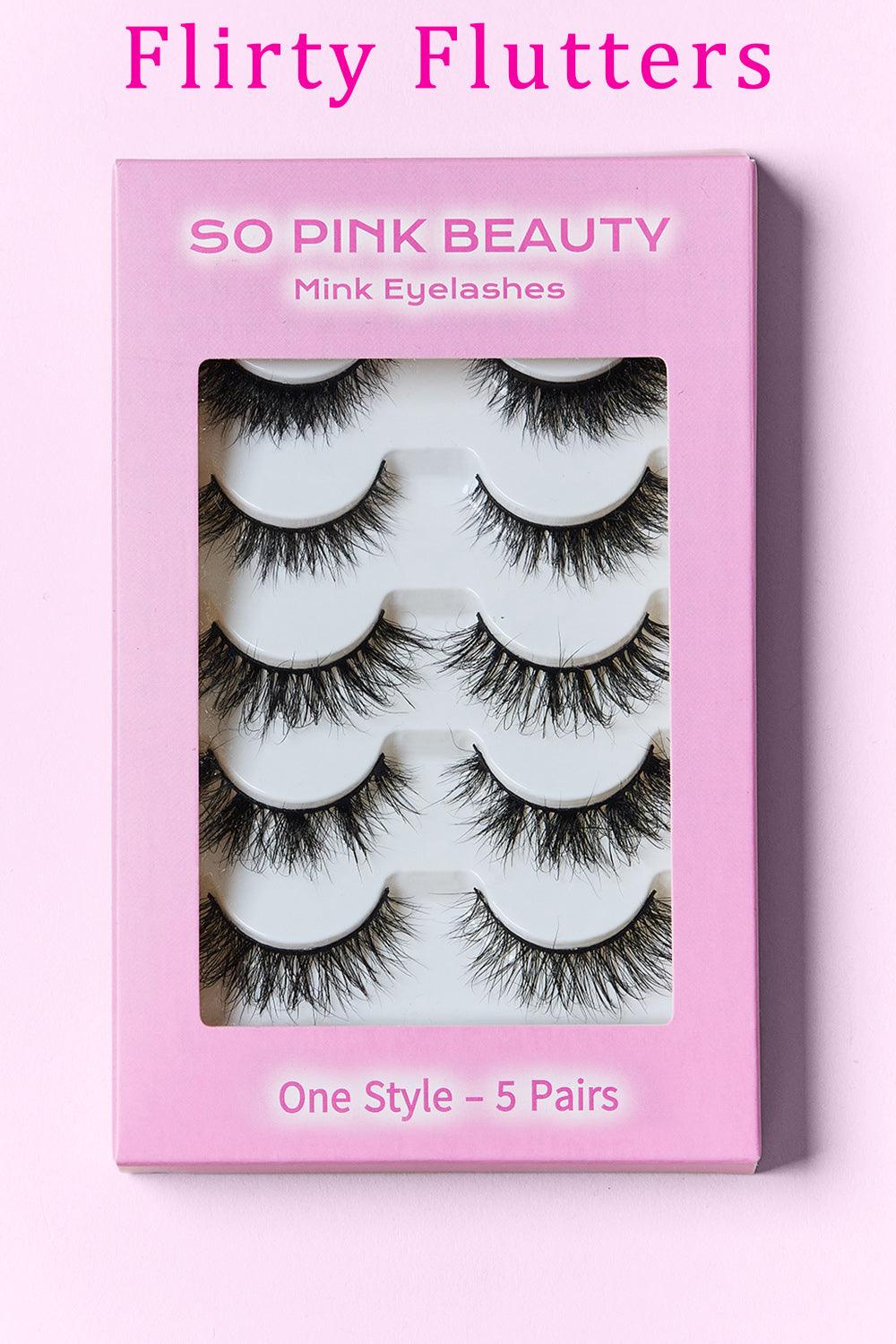 SO PINK BEAUTY Mink Eyelashes 5 Pairs Carauana Store