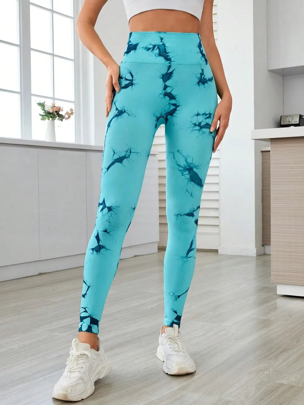Printed High Waist Active Leggings Carauana Store