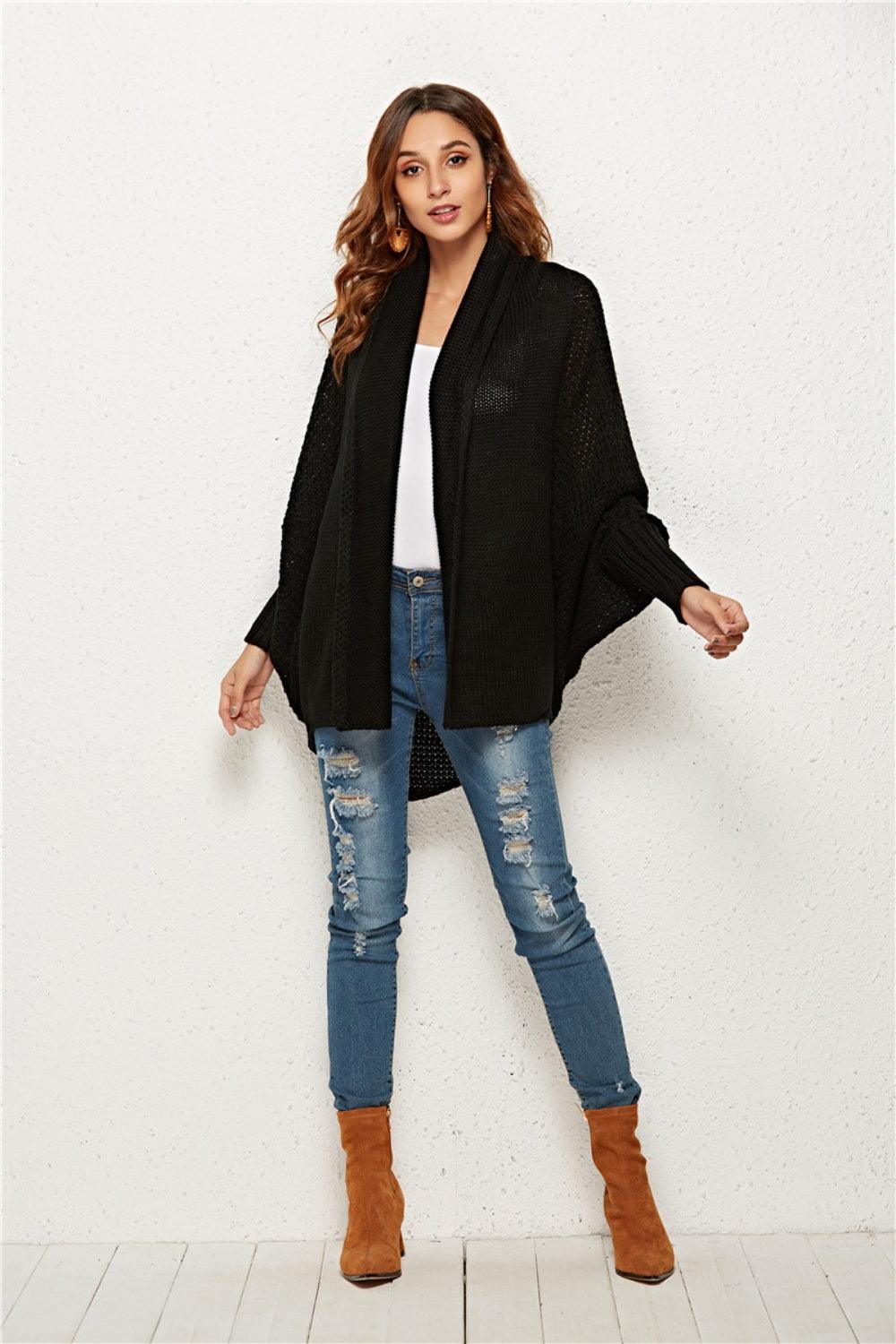 Angel Wings Open Front Batwing Sleeve Cardigan Carauana Store