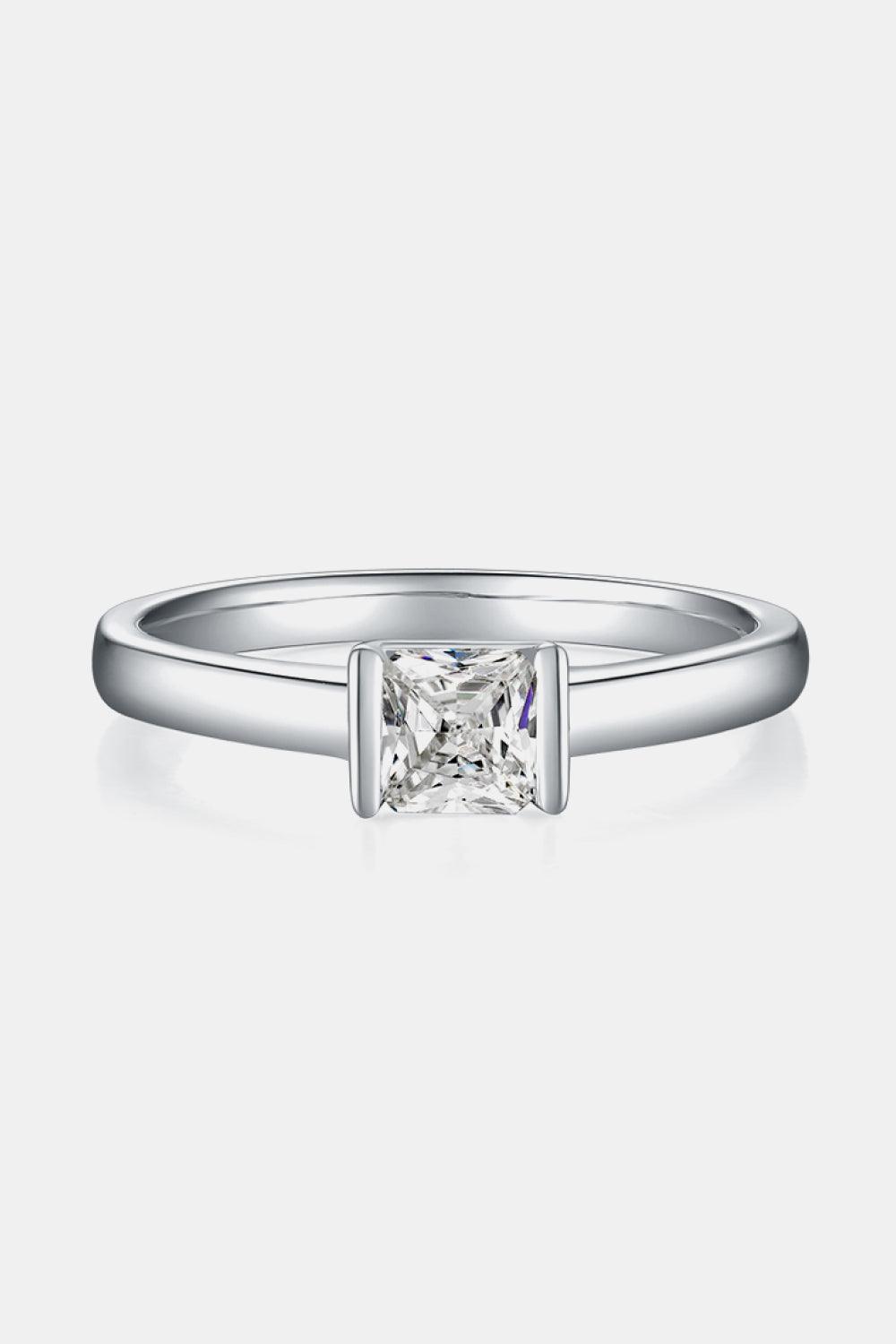 Moissanite 925 Sterling Silver Solitaire Ring Carauana Store