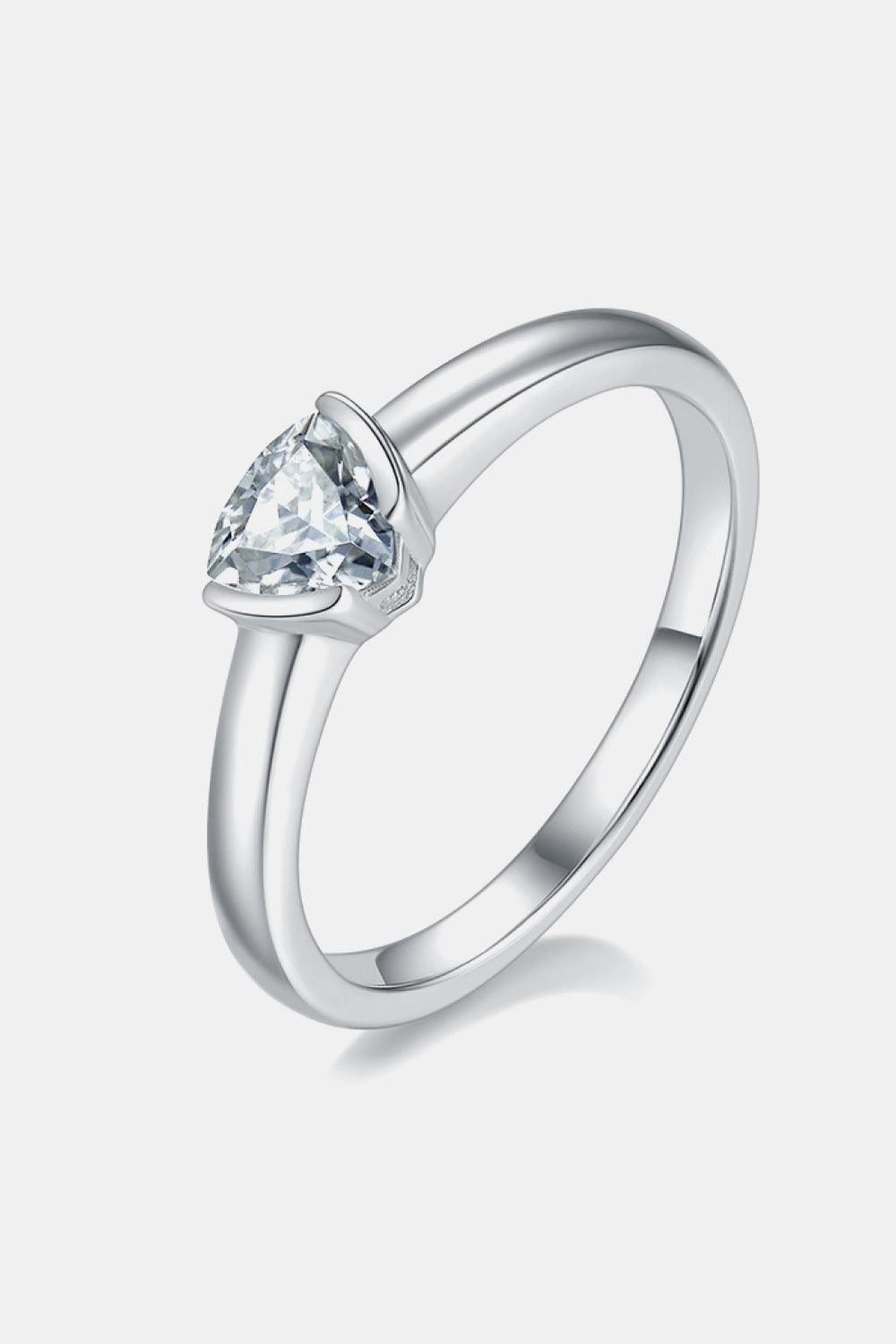 Moissanite 925 Sterling Silver Solitaire Ring Carauana Store