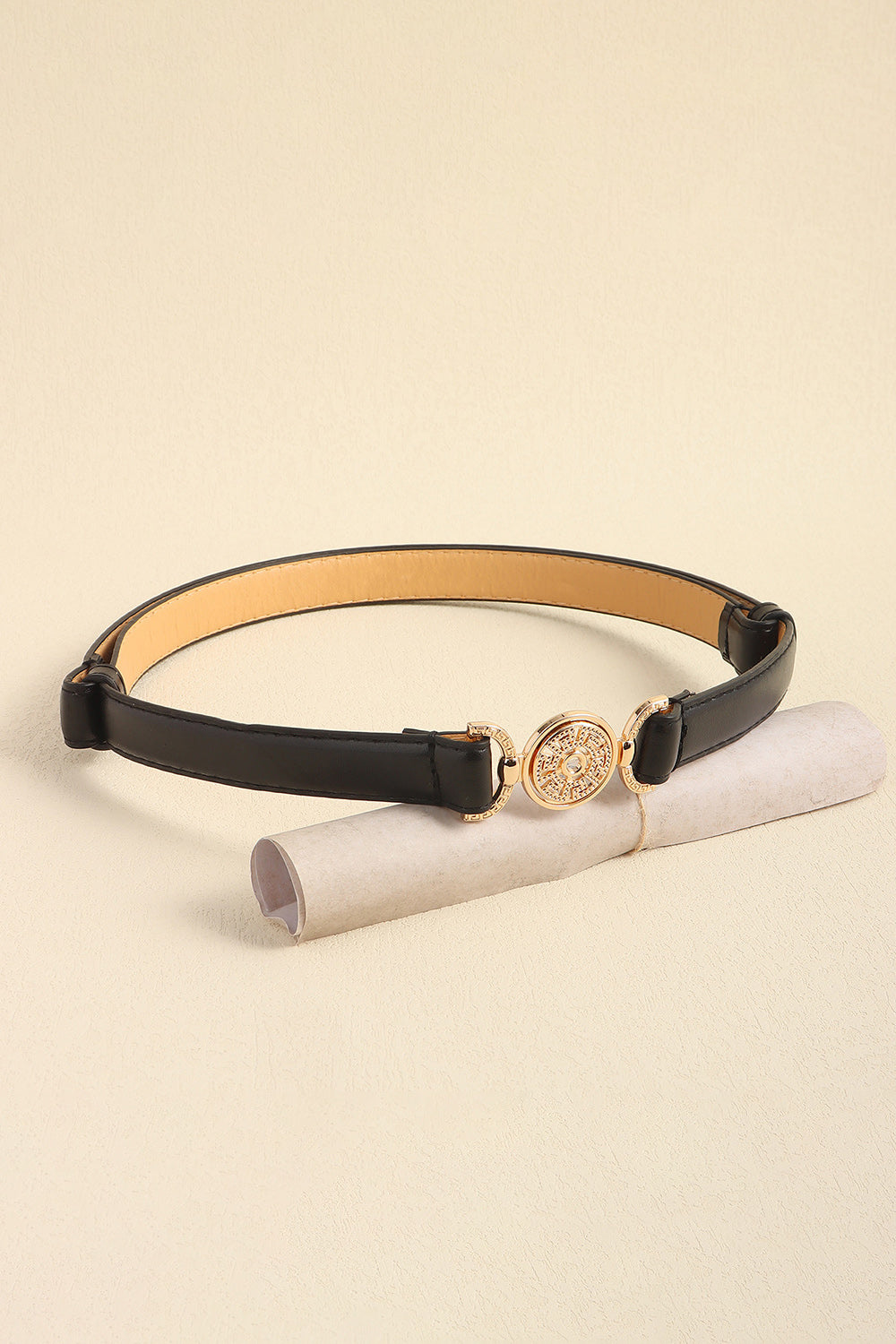 Rhinestone Decor PU Leather Belt Carauana Store
