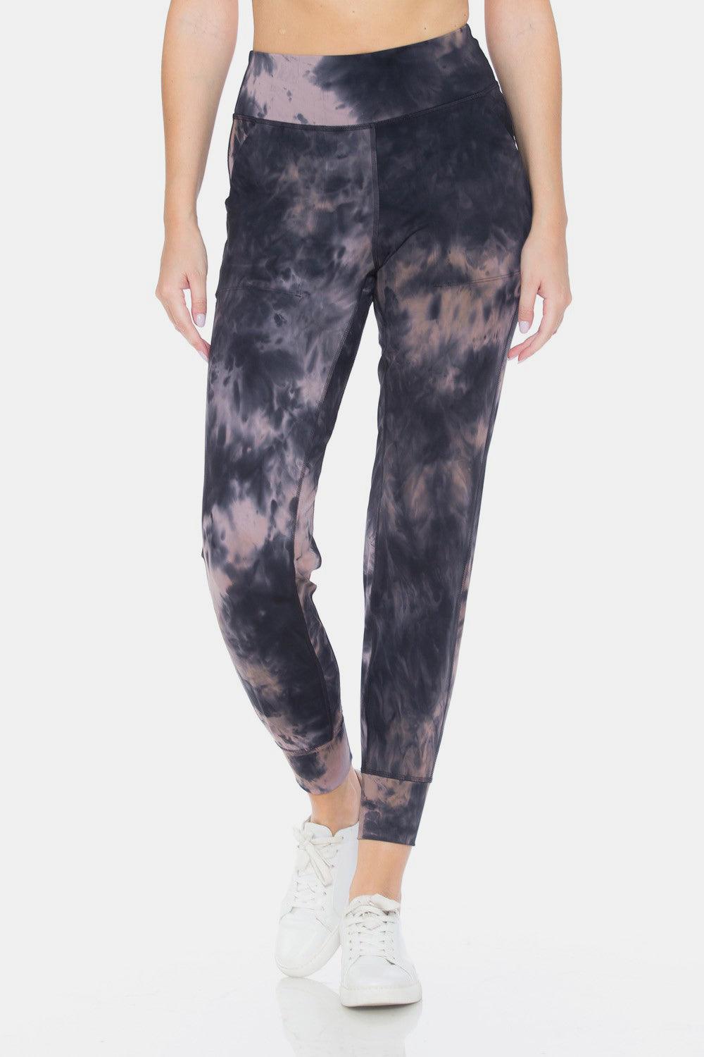 Leggings Depot Tie-Dye High Waist Cropped Leggings Carauana Store