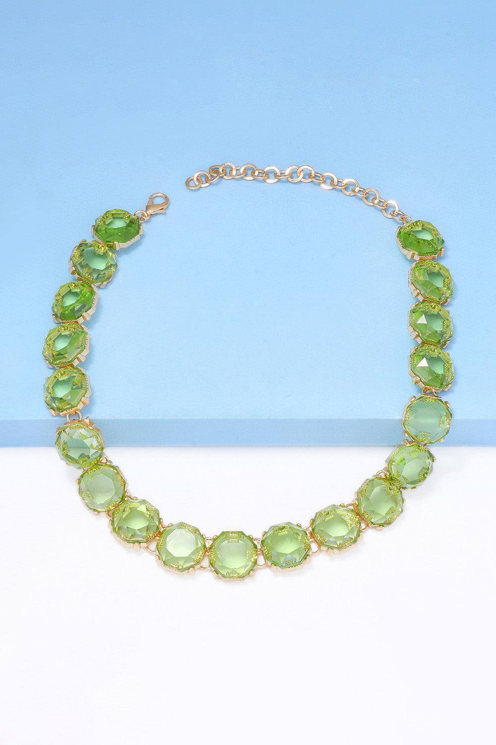 Zinc Alloy Resin Necklace Carauana Store