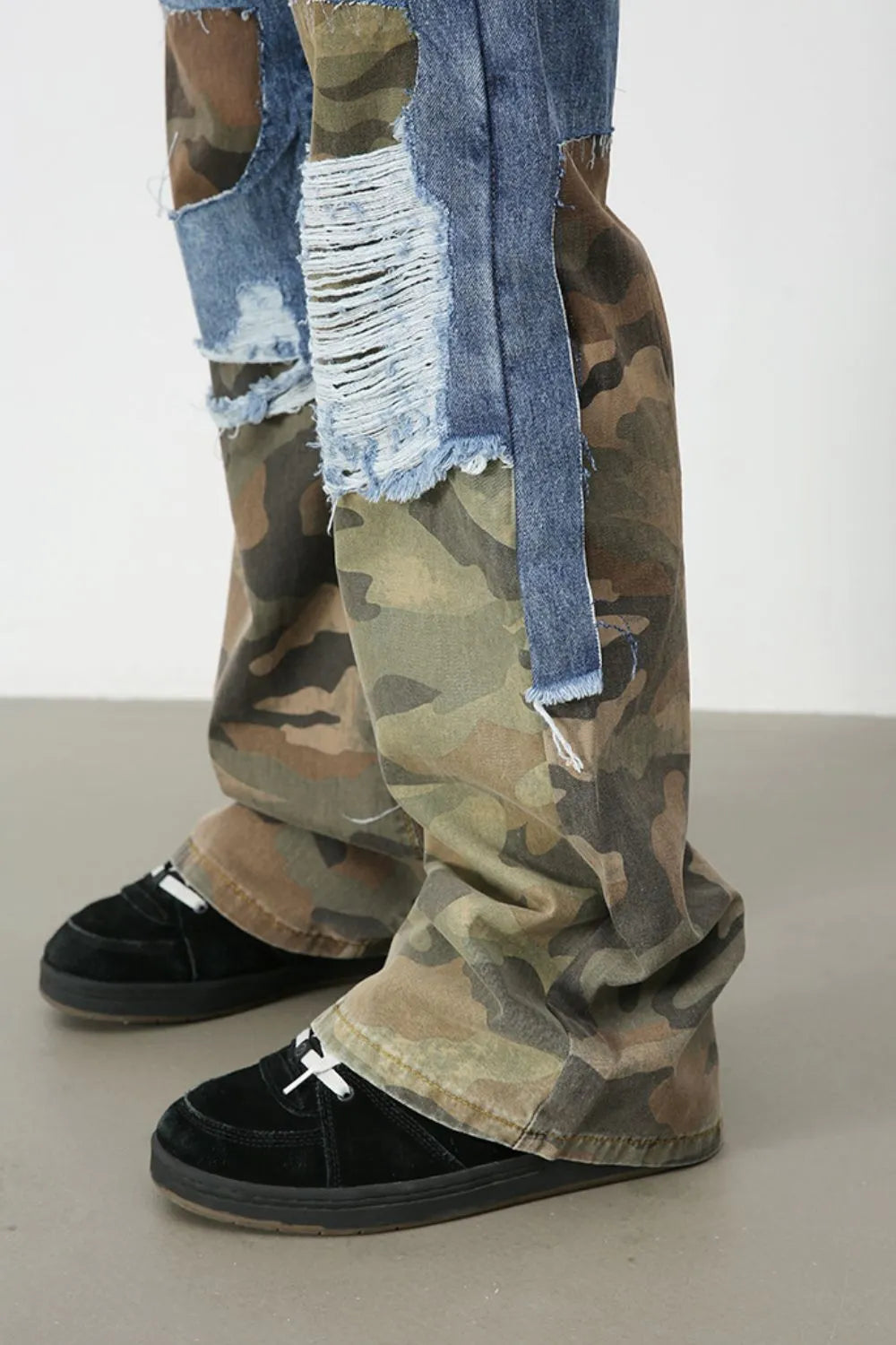 Men's Distressed Camouflage Jeans Carauana Store