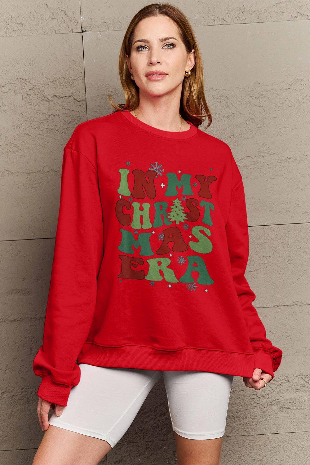 Simply Love Full Size IN MY CHRISTMAS ERA Long Sleeve Sweatshirt Carauana Store
