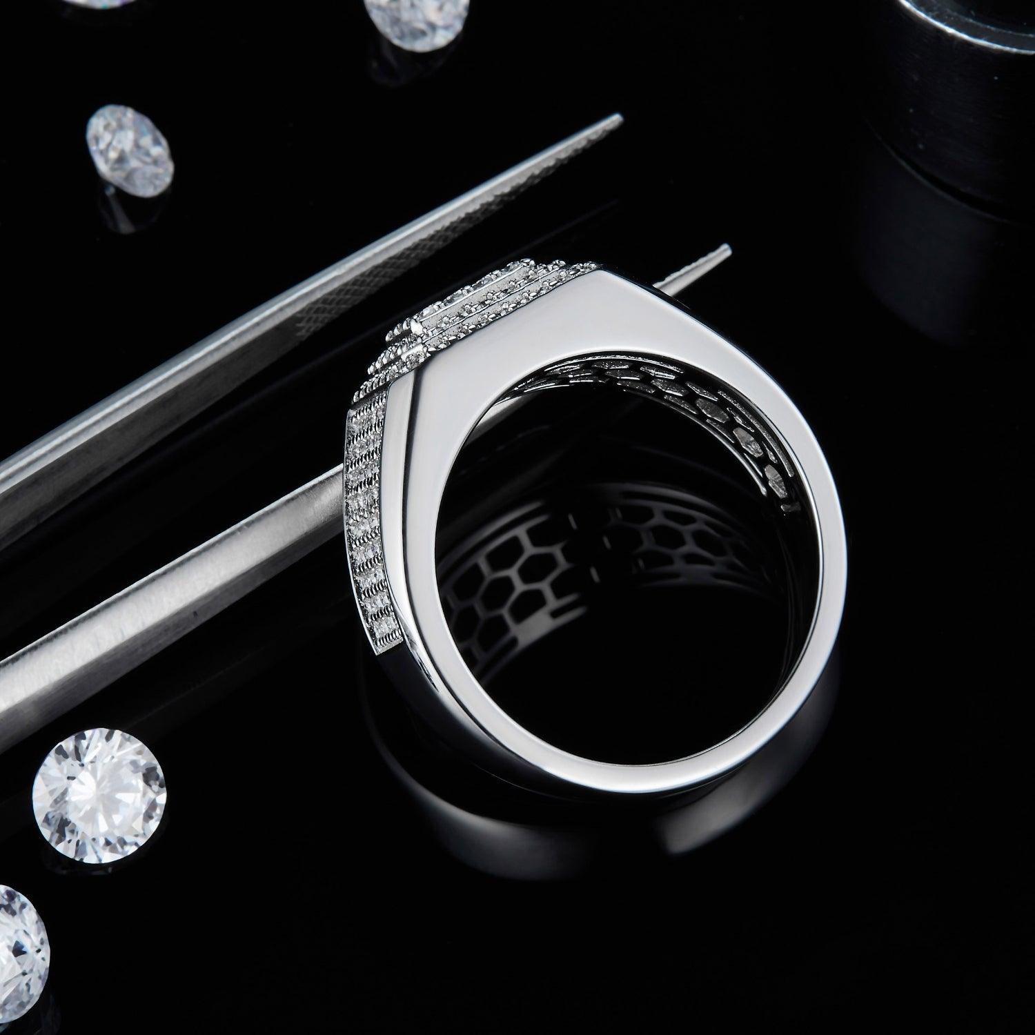 Moissanite 925 Sterling Silver Ring Carauana Store