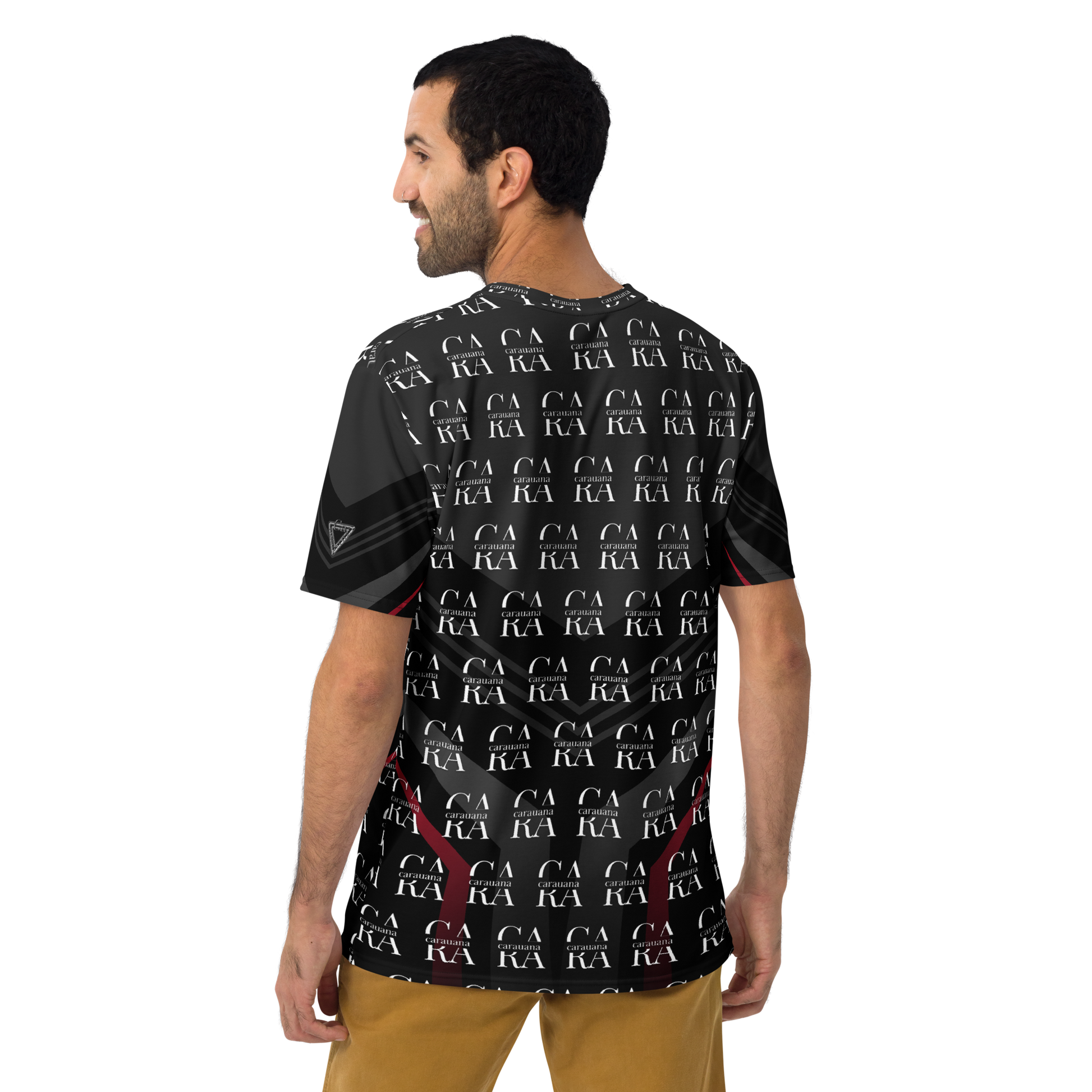CaRaUaNa Men's t-shirt black Elegant Carauana Store