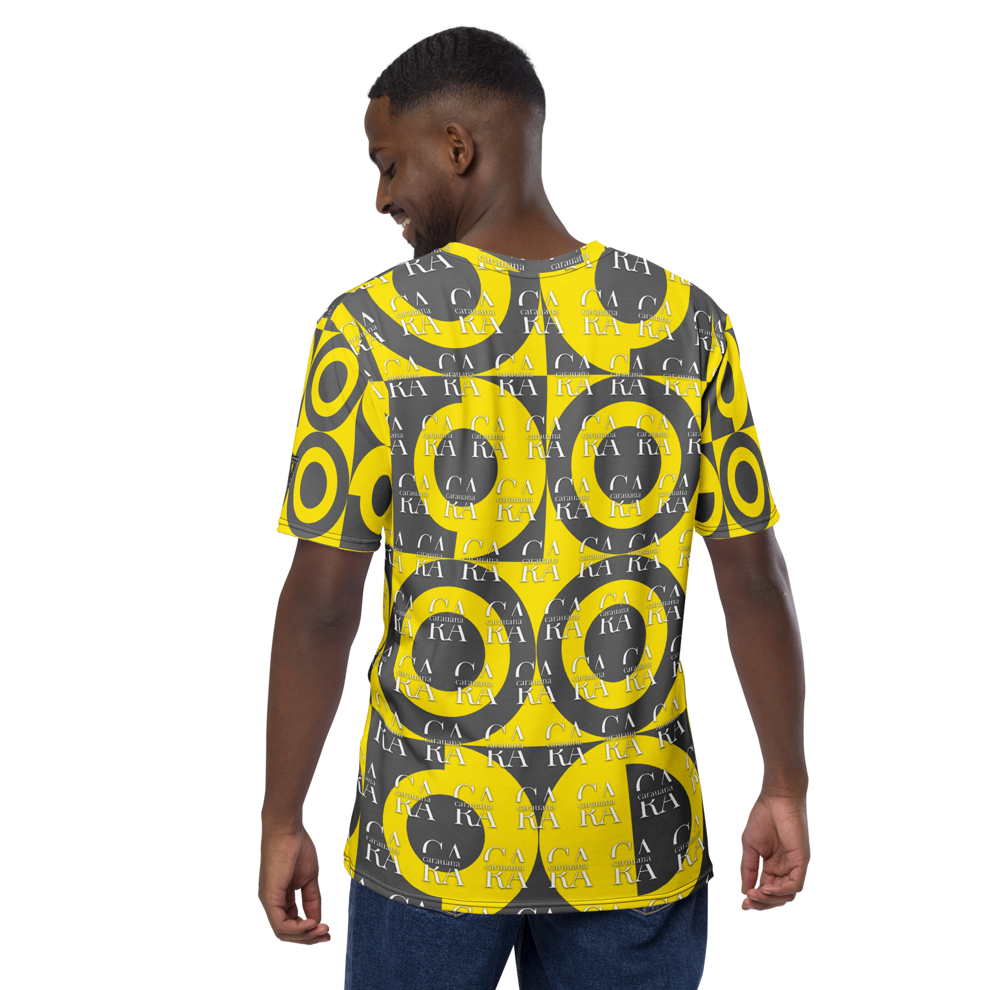 CaRaUaNa Men's t-shirt Grey Yellow Carauana Store