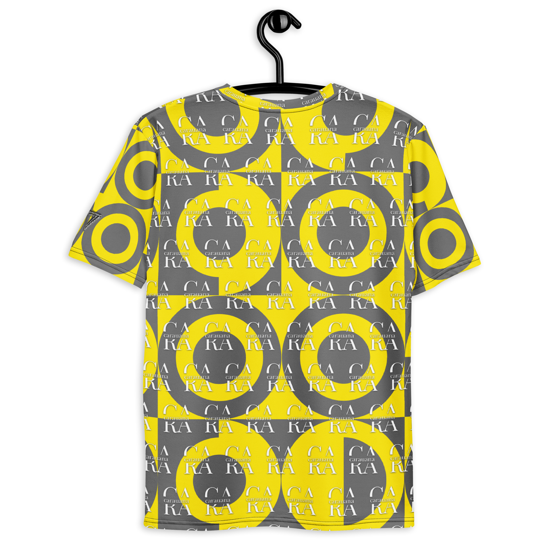 CaRaUaNa Men's t-shirt Grey Yellow Carauana Store