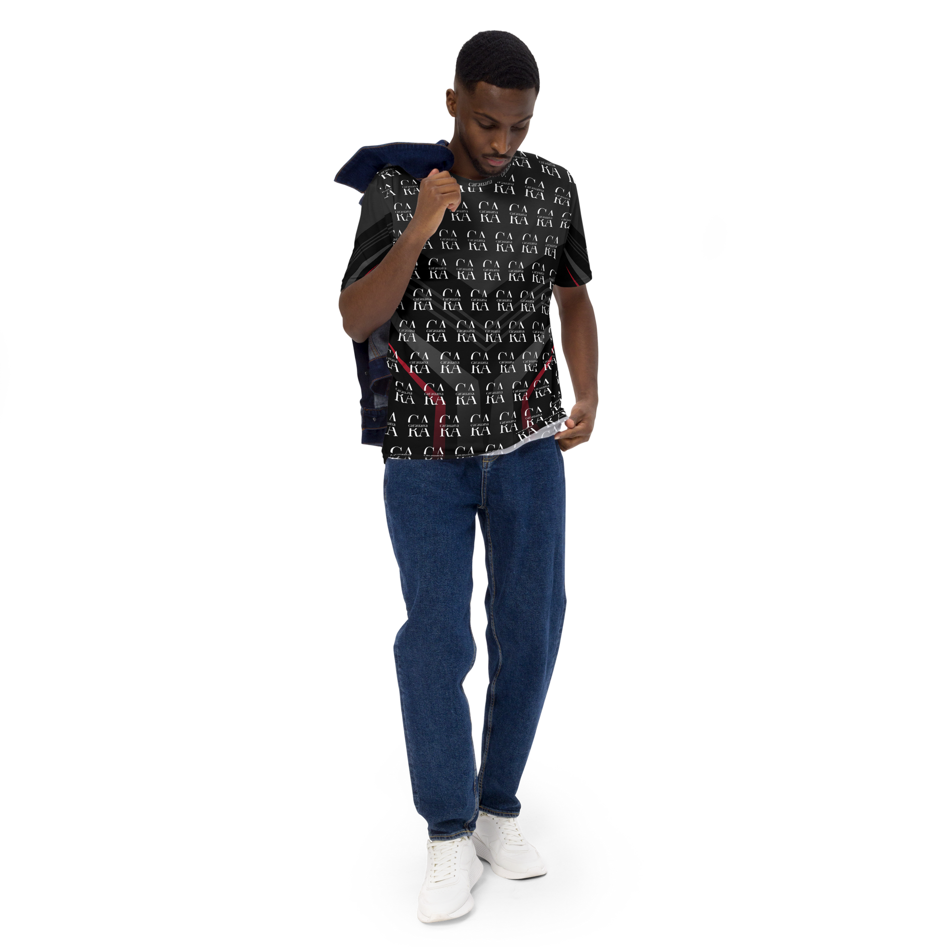 CaRaUaNa Men's t-shirt black Elegant Carauana Store