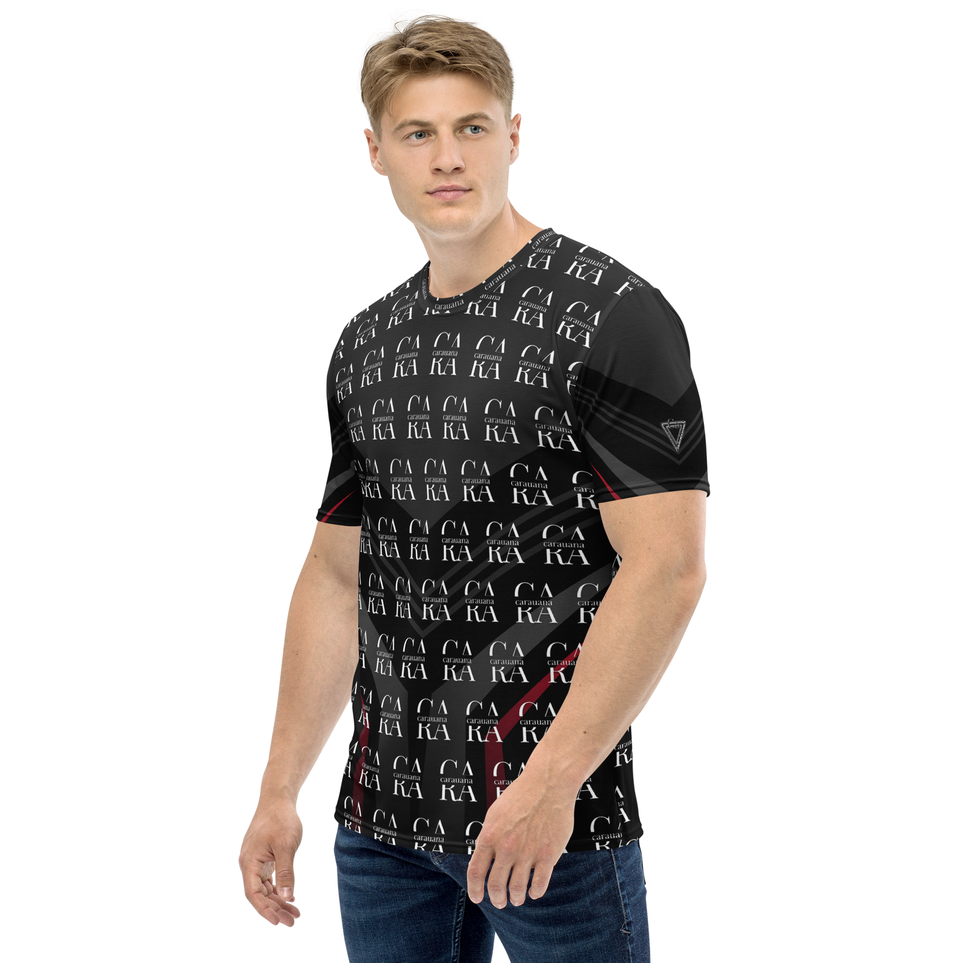 CaRaUaNa Men's t-shirt black Elegant Carauana Store