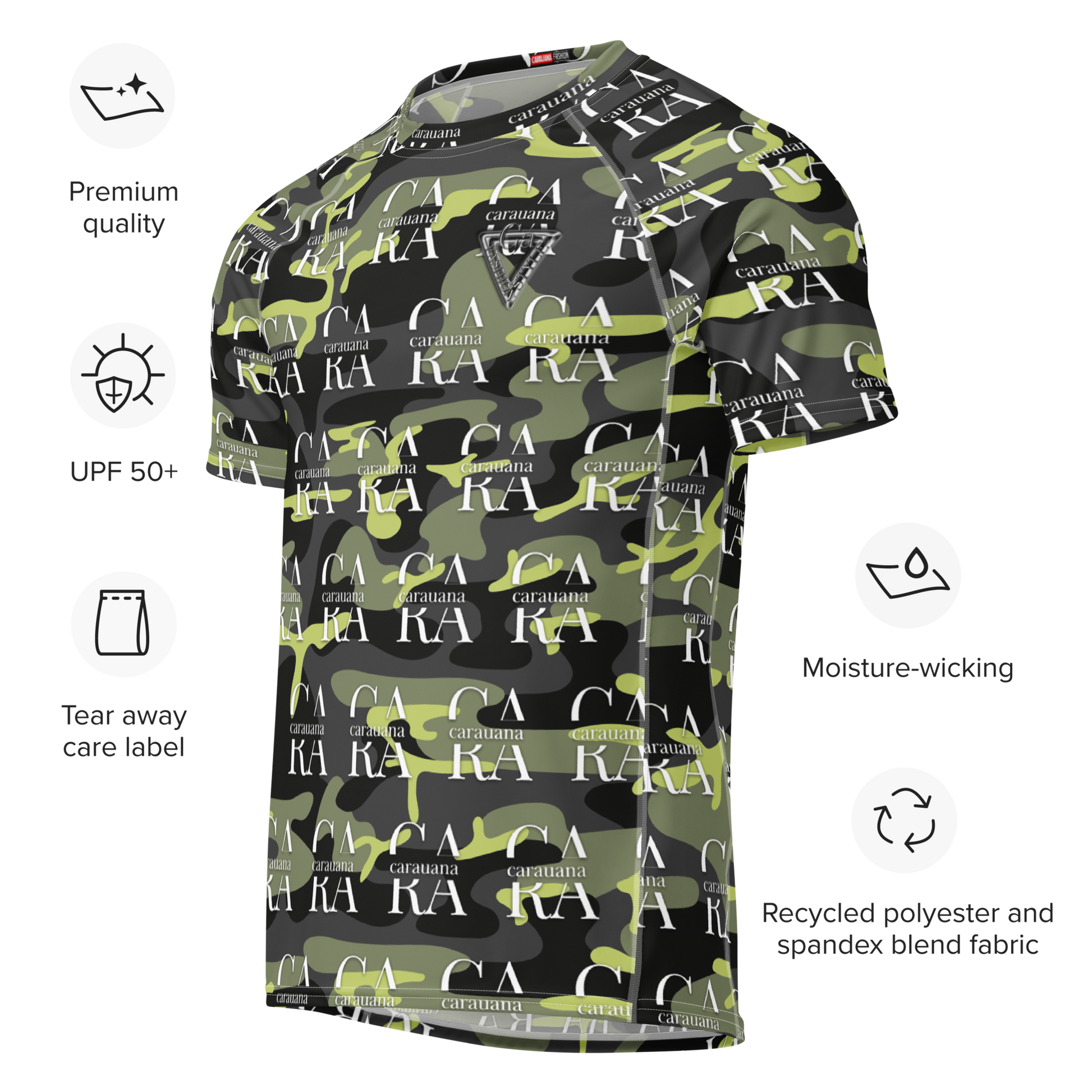 Original CaRaUaNa Rash Guard - Camouflage Carauana Store