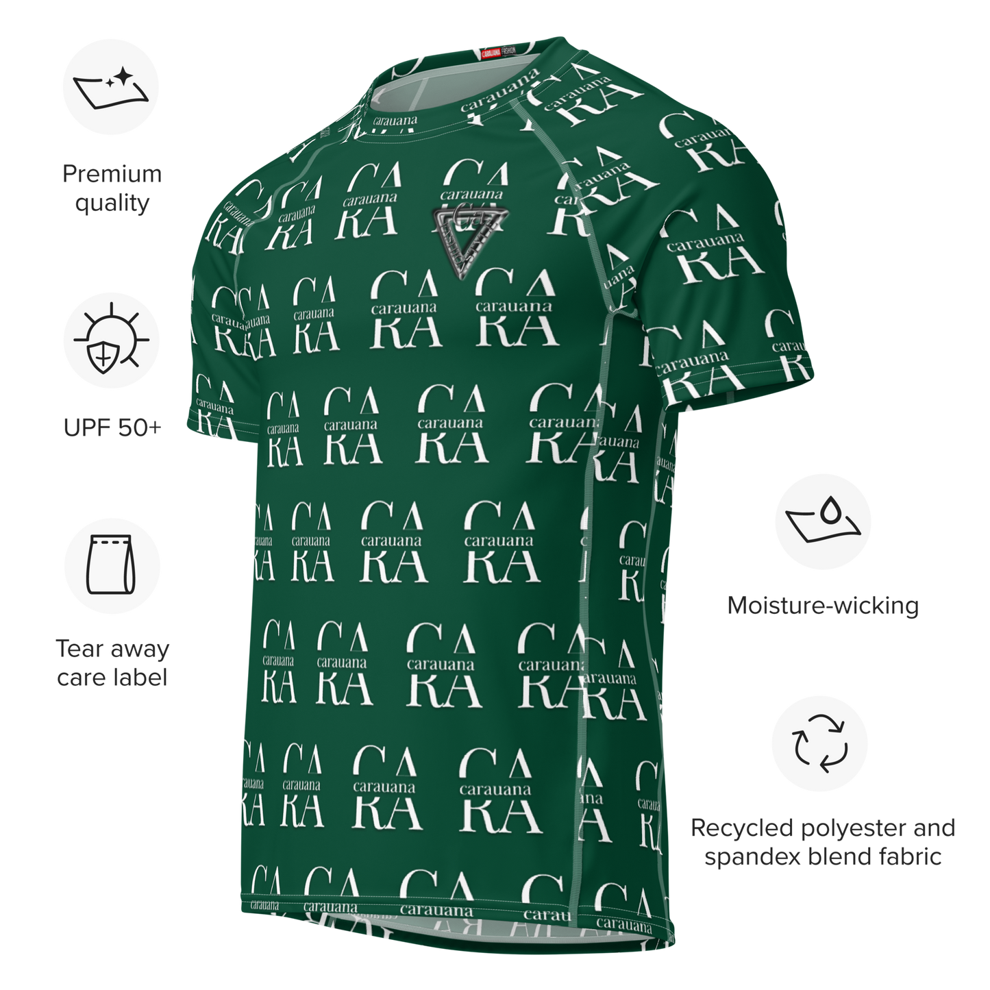 Original CaRaUaNa Rash Guard - British Racing Green Carauana Store