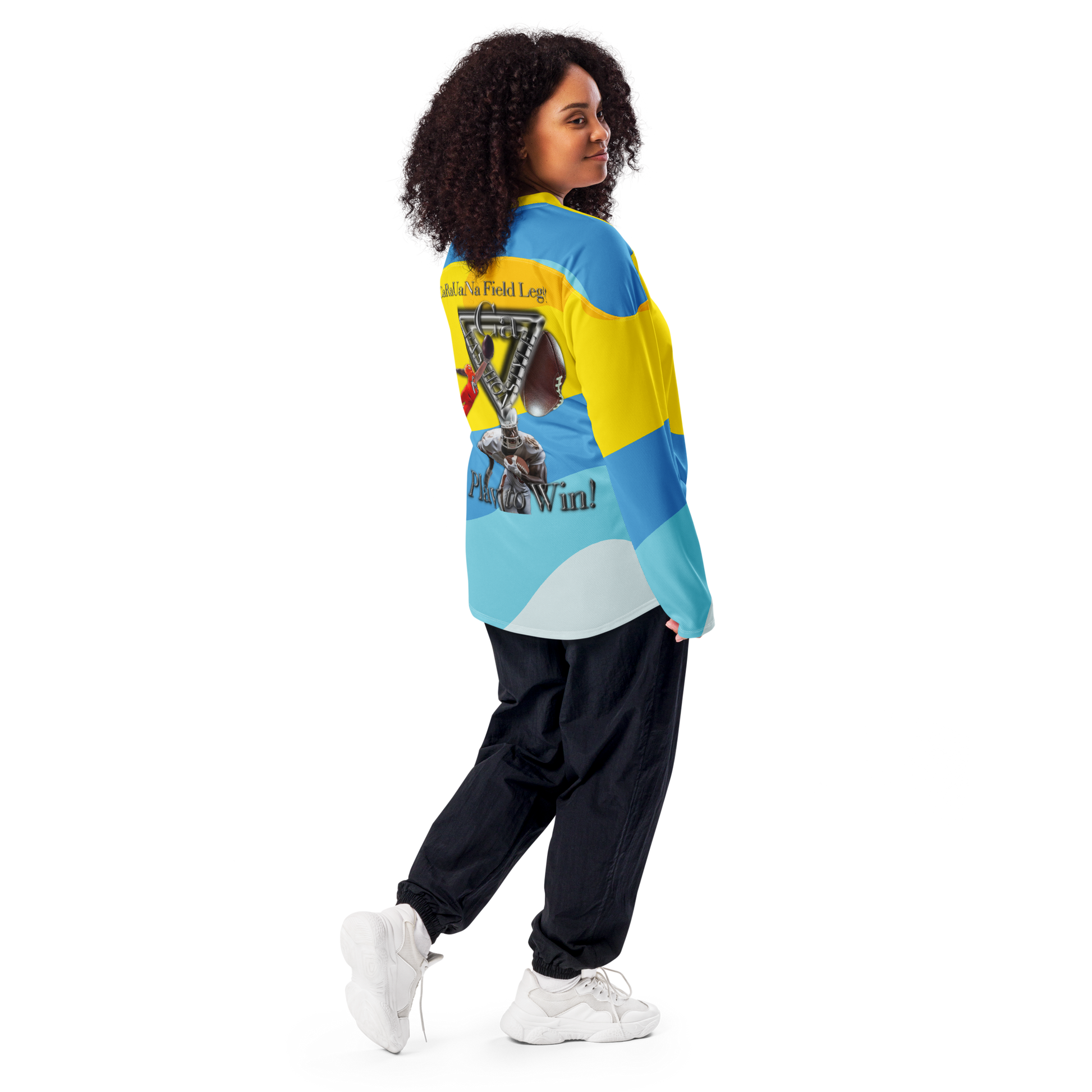 ๐ CaRaUaNa American Football Sweatshirt โ Yellow Edition Carauana Store