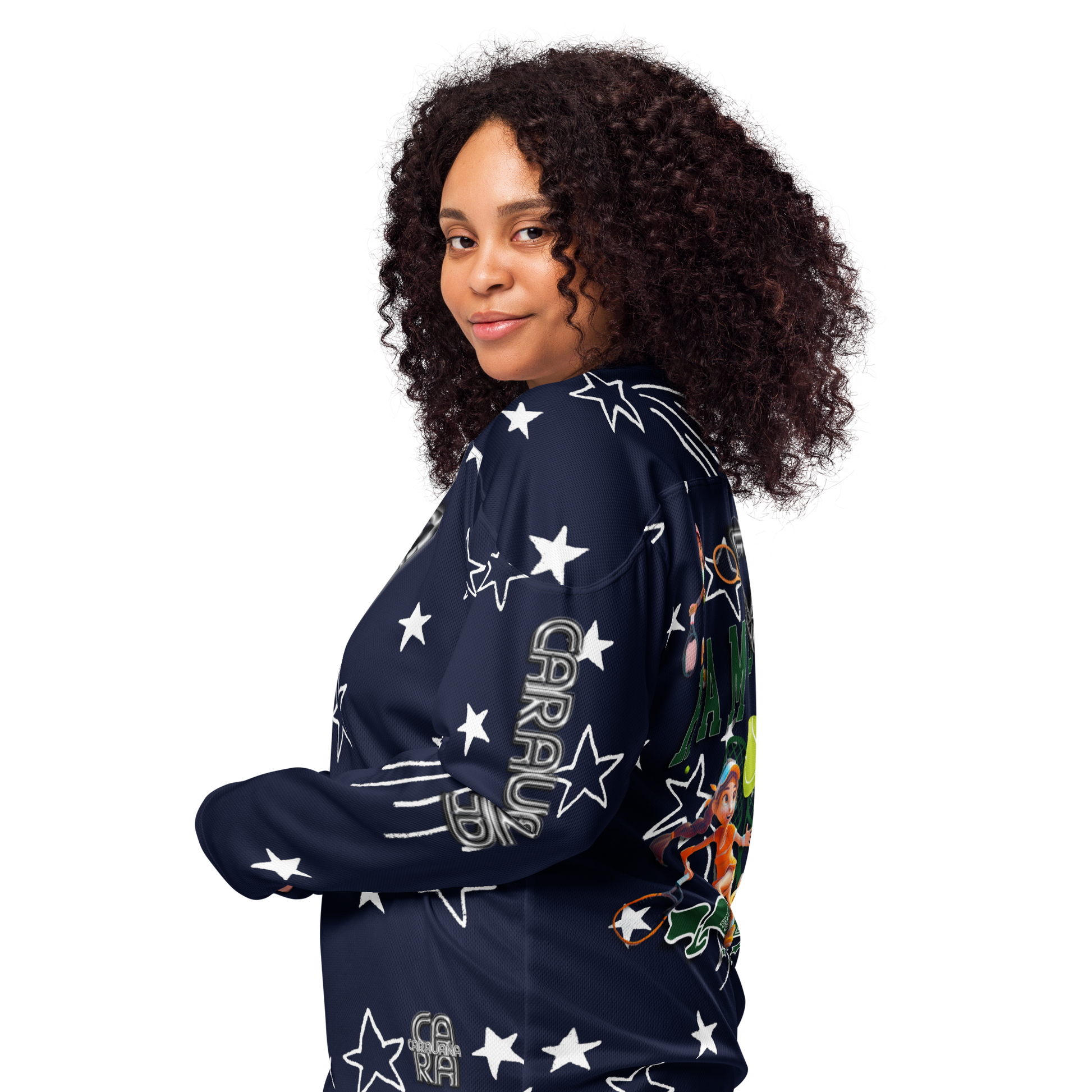 🎾Premium® Sweatshirt CaRaUaNa Tennis Blue Star Carauana Store