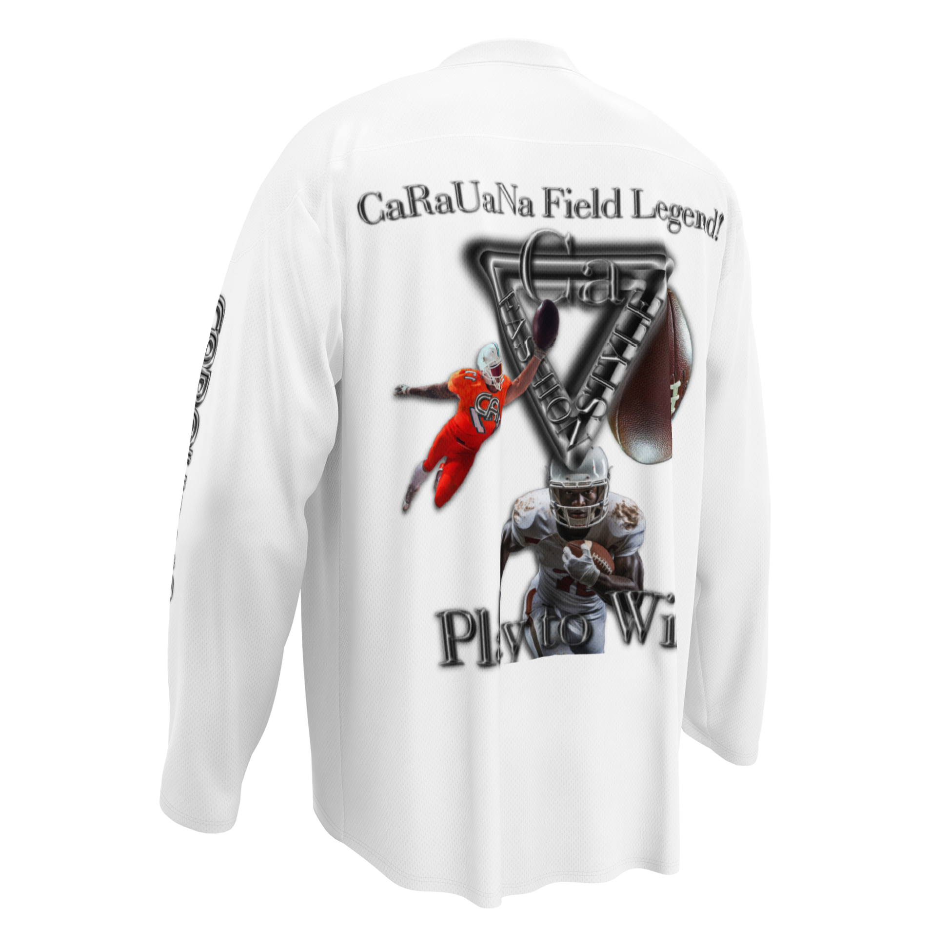 ๐ Sweatshirt CaRaUaNa american football white Carauana Store