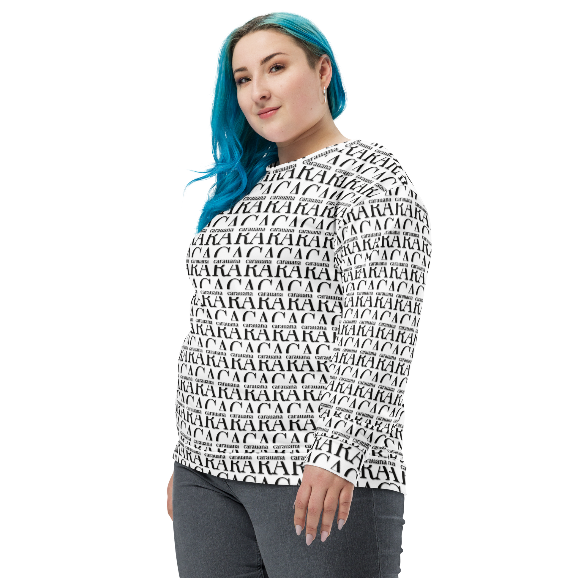 Premium Sweatshirt CaRaUaNa Unisex Black Logo Carauana Store