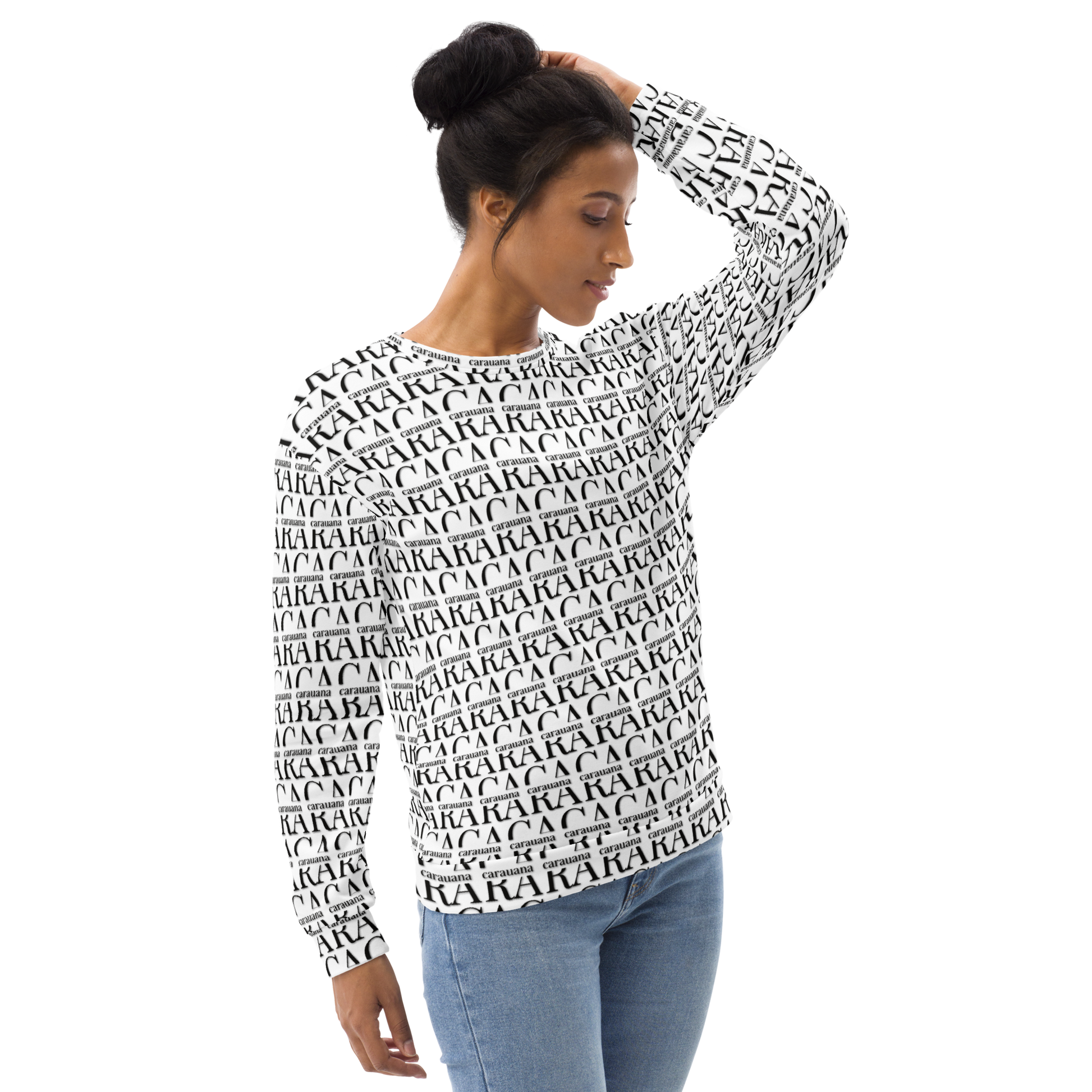 Premium Sweatshirt CaRaUaNa Unisex Black Logo Carauana Store