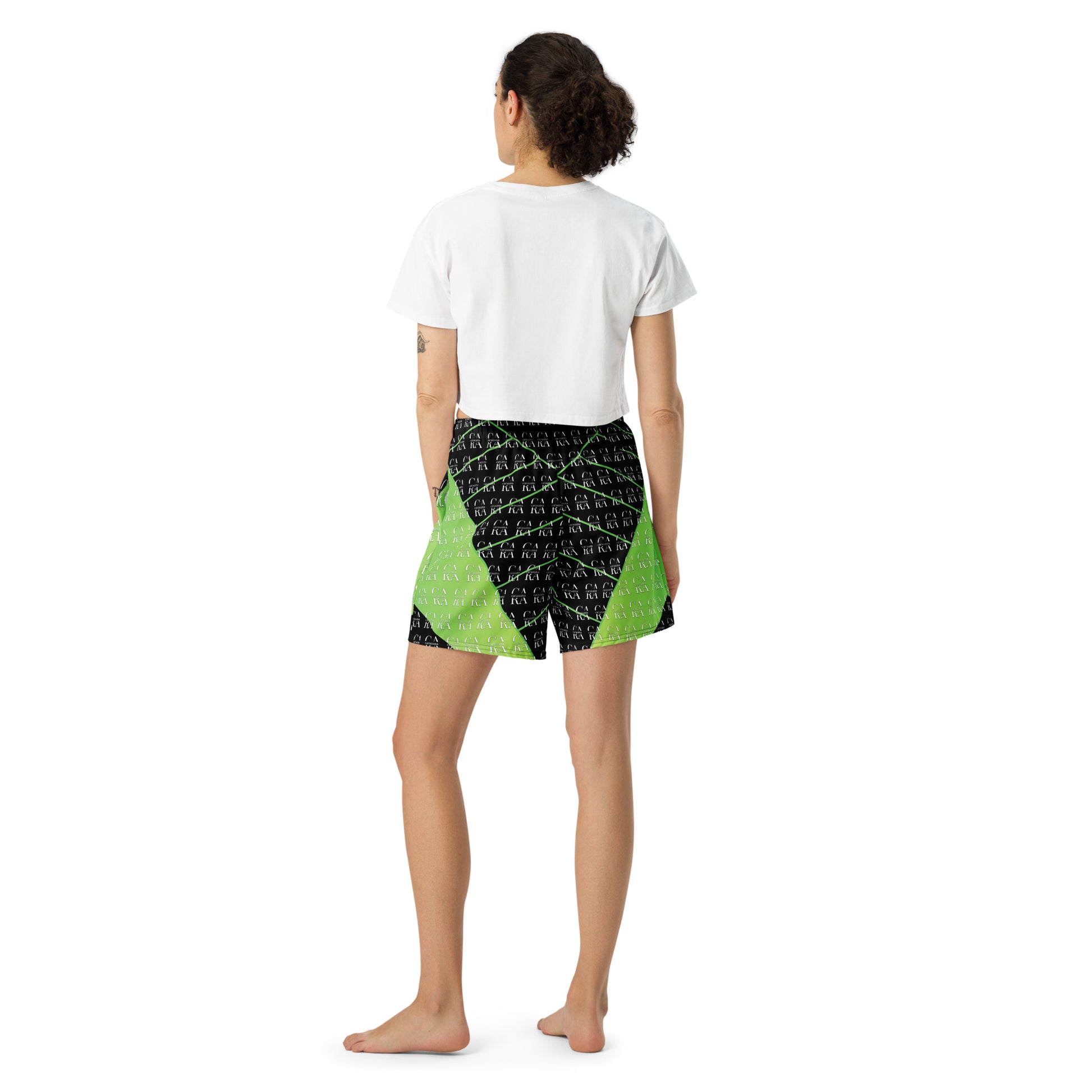 CaRaUaNa Athletic Shorts Unisex black Green Carauana Store