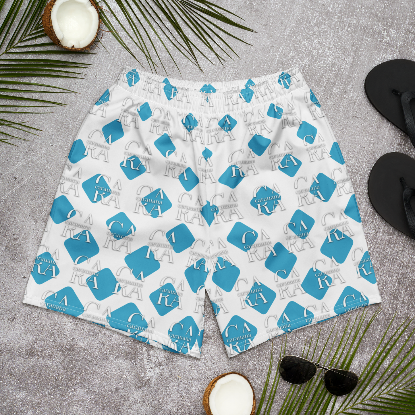 Unisex Athletic Long Shorts CaRaUaNa Cube Style Carauana Store