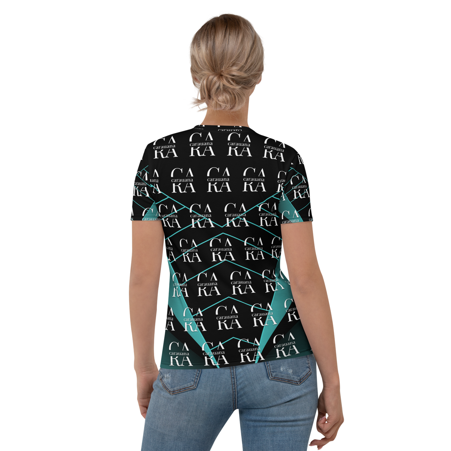 Women's T-shirt black Green Famous Carauana Store