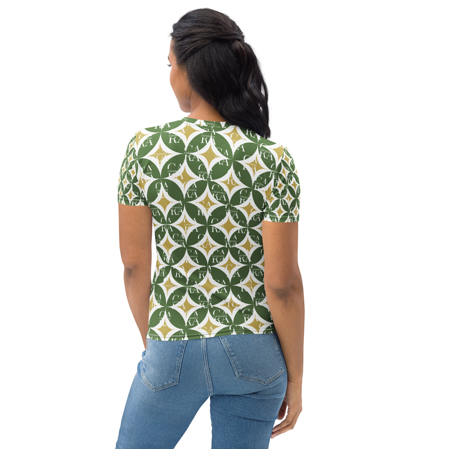 Women's T-shirt Green Pattern Carauana Store