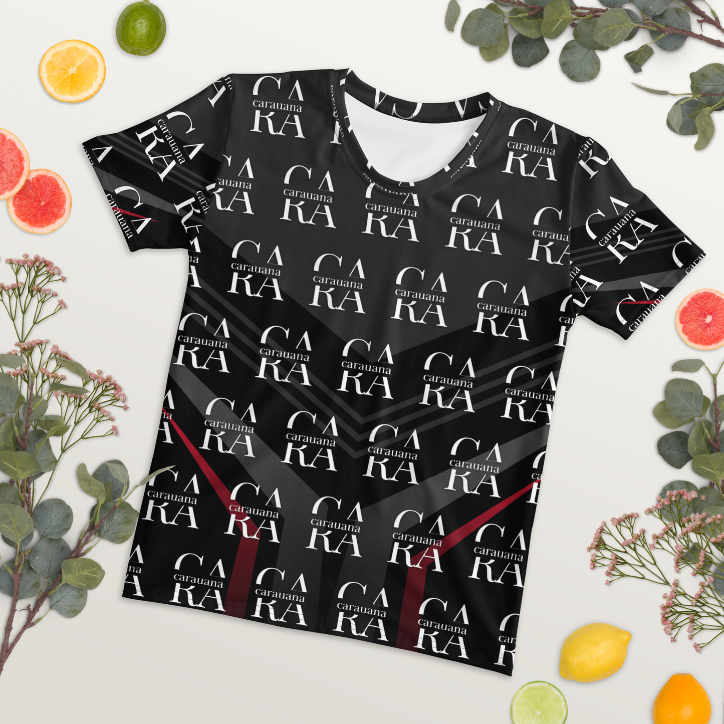 Women's T-shirt black Elegant Carauana Store