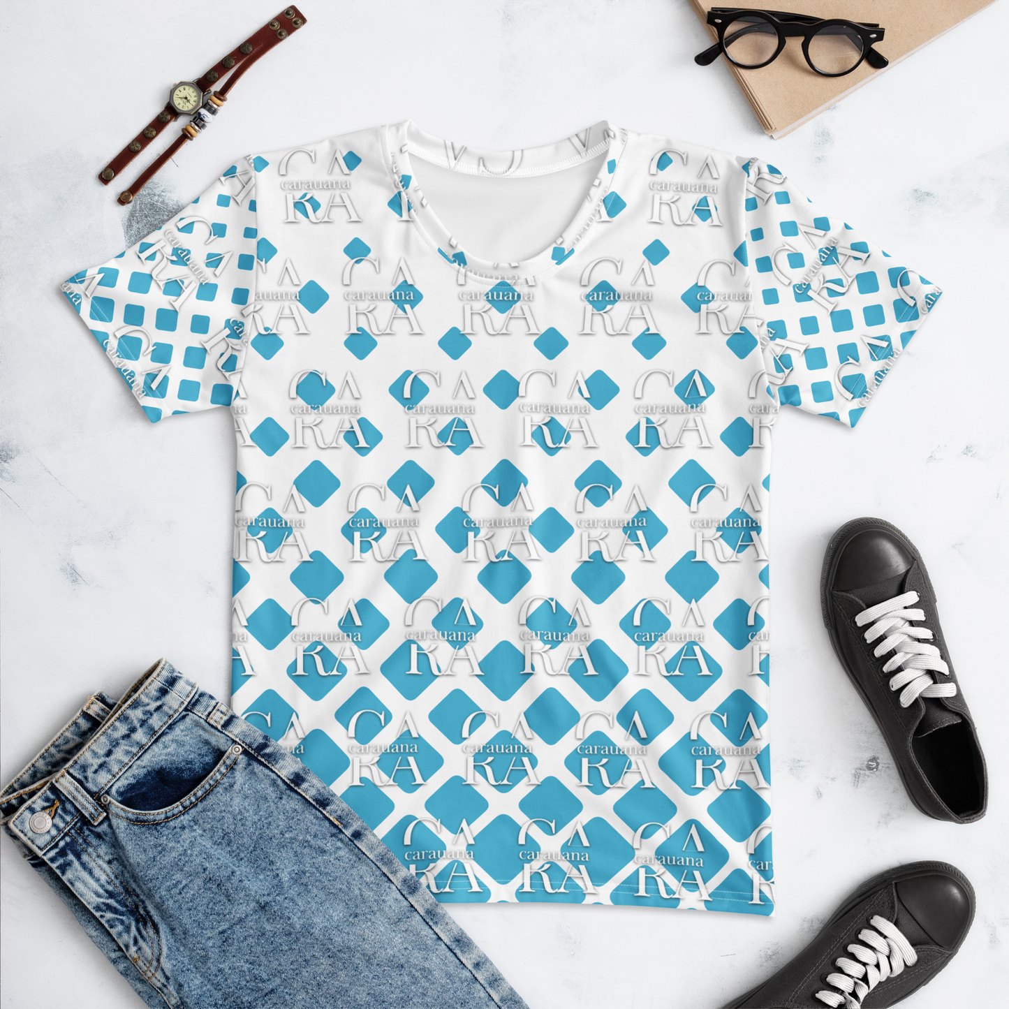 👕 CaRaUaNa Women's T-shirt Cube Style Carauana Store