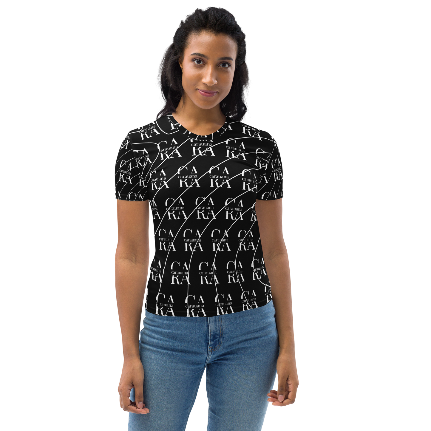 Women's T-shirt black LUX Carauana Store