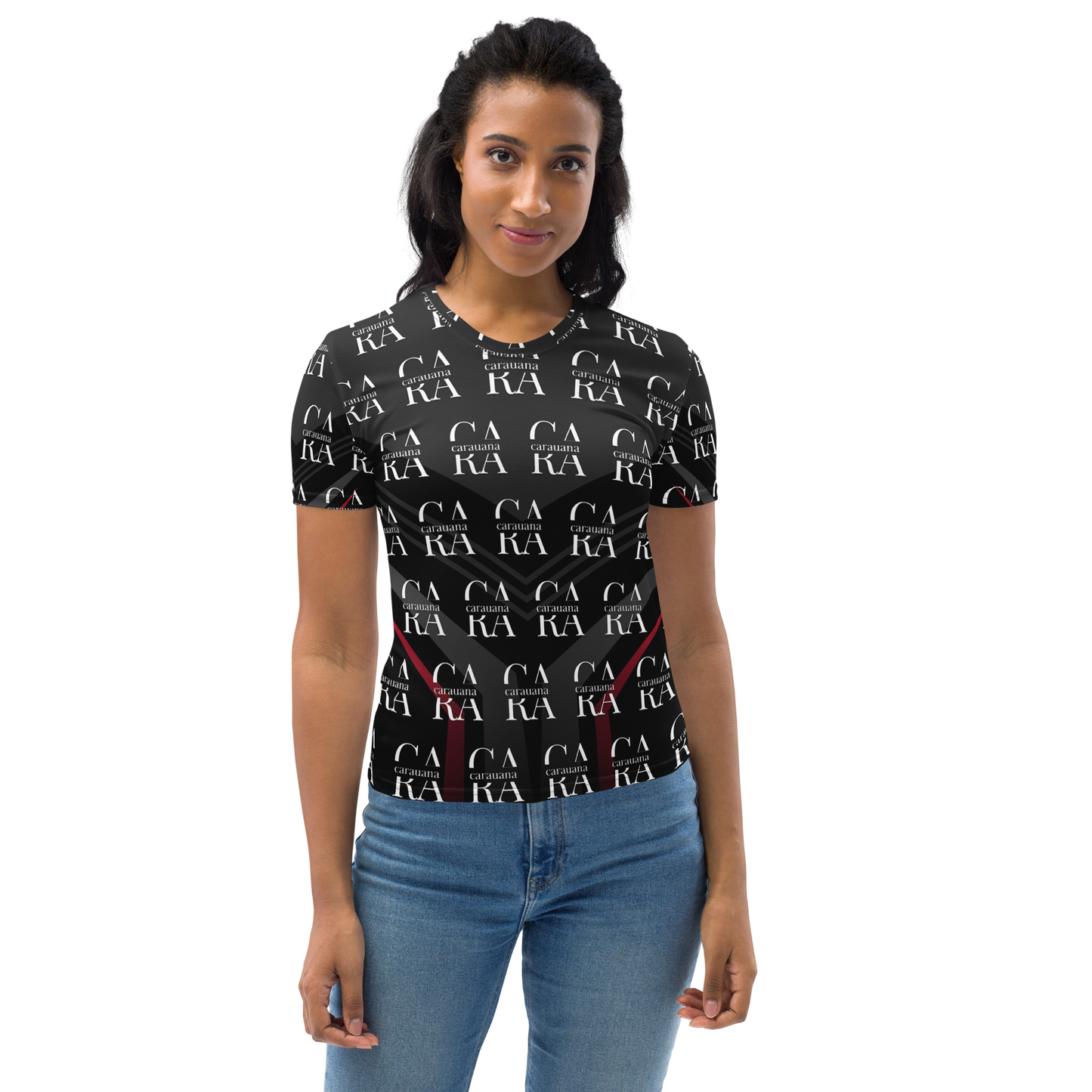 Women's T-shirt black Elegant Carauana Store