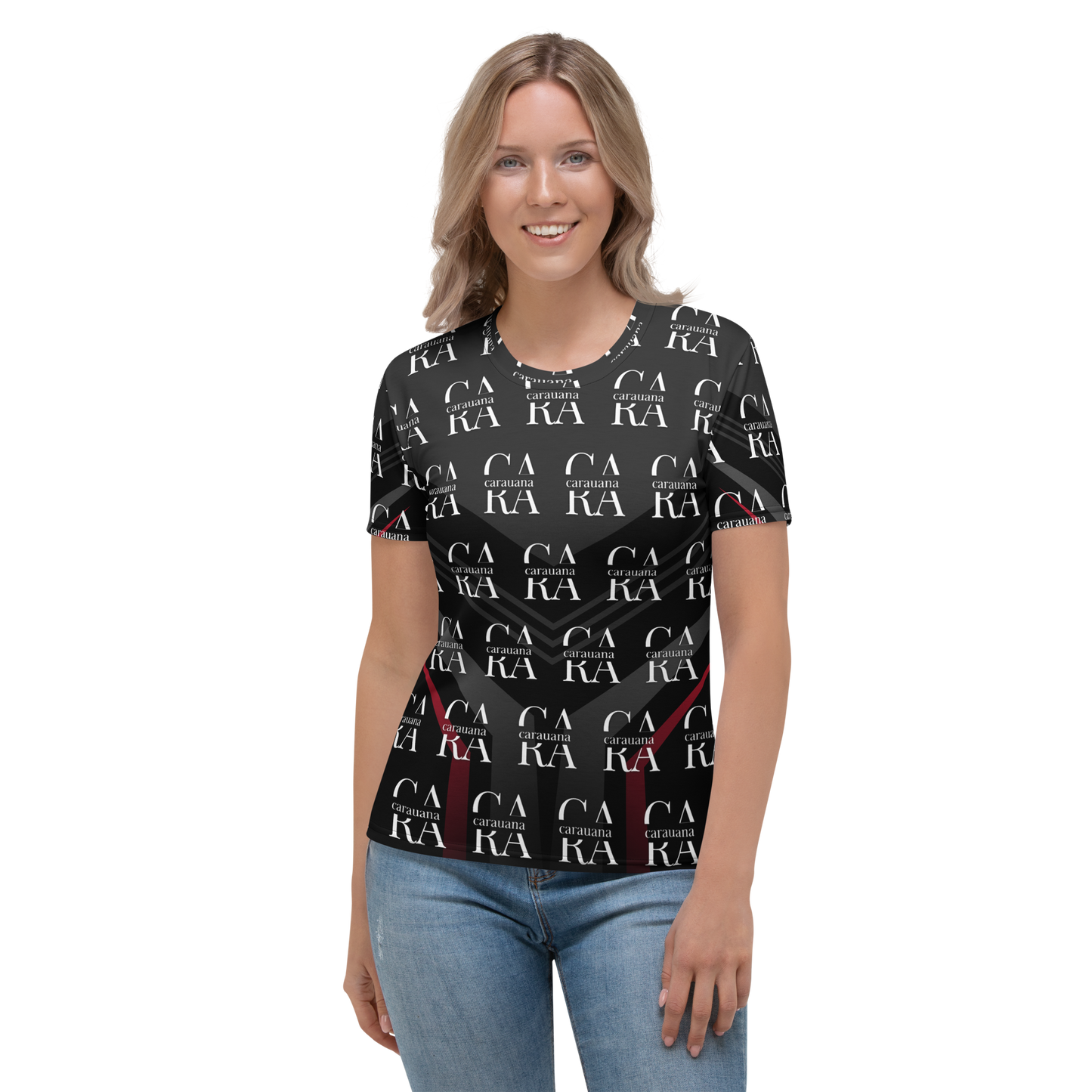 Women's T-shirt black Elegant Carauana Store