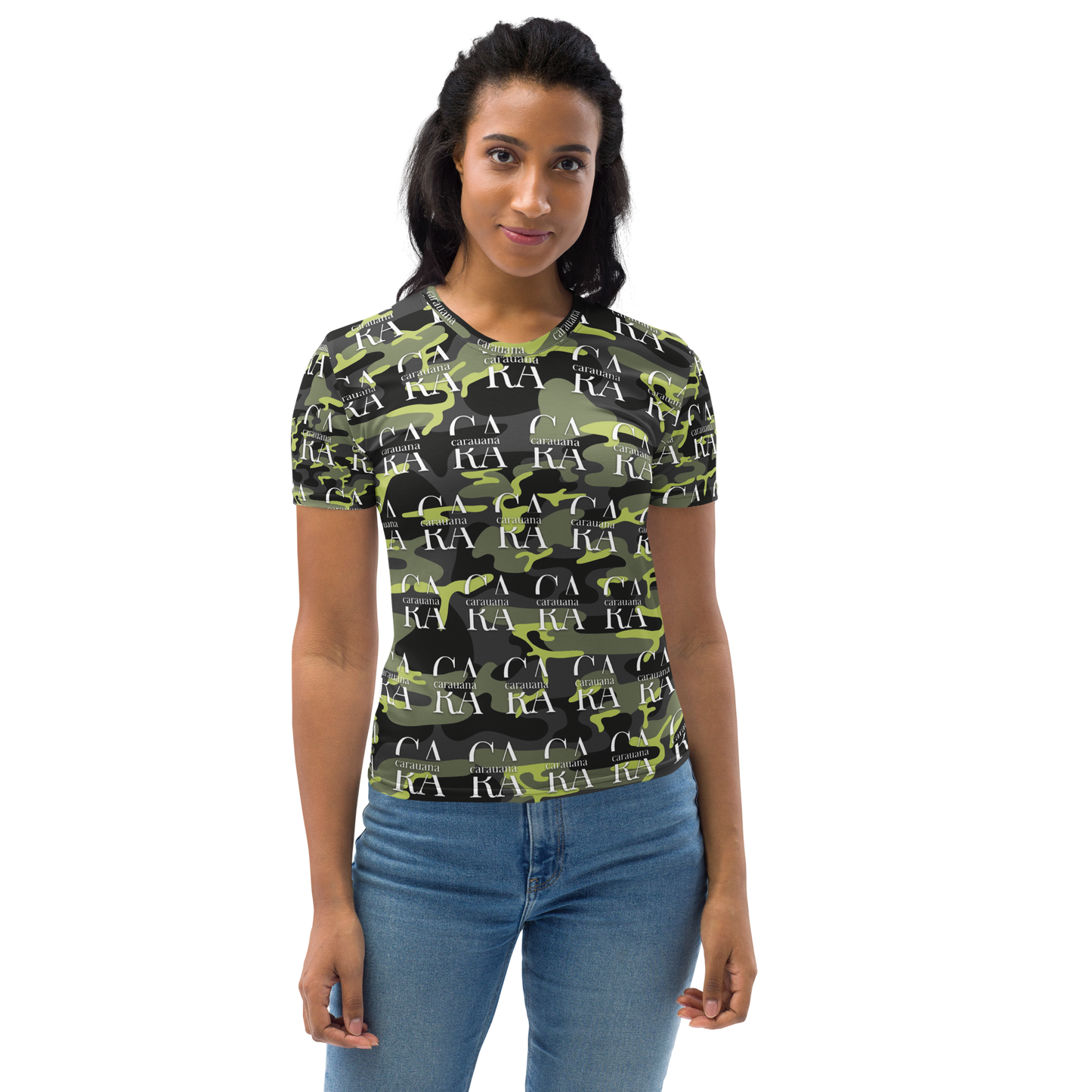 Women's T-shirt Green ARMY Carauana Store