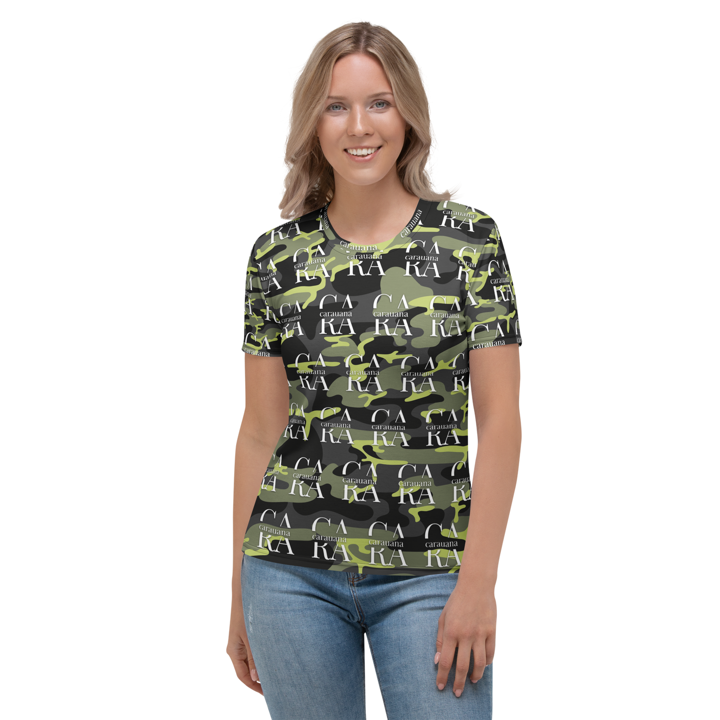 Women's T-shirt Green ARMY Carauana Store