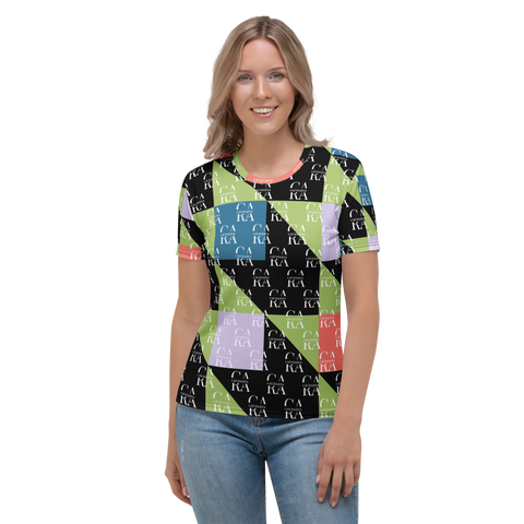 Women's T-shirt Green Black branded